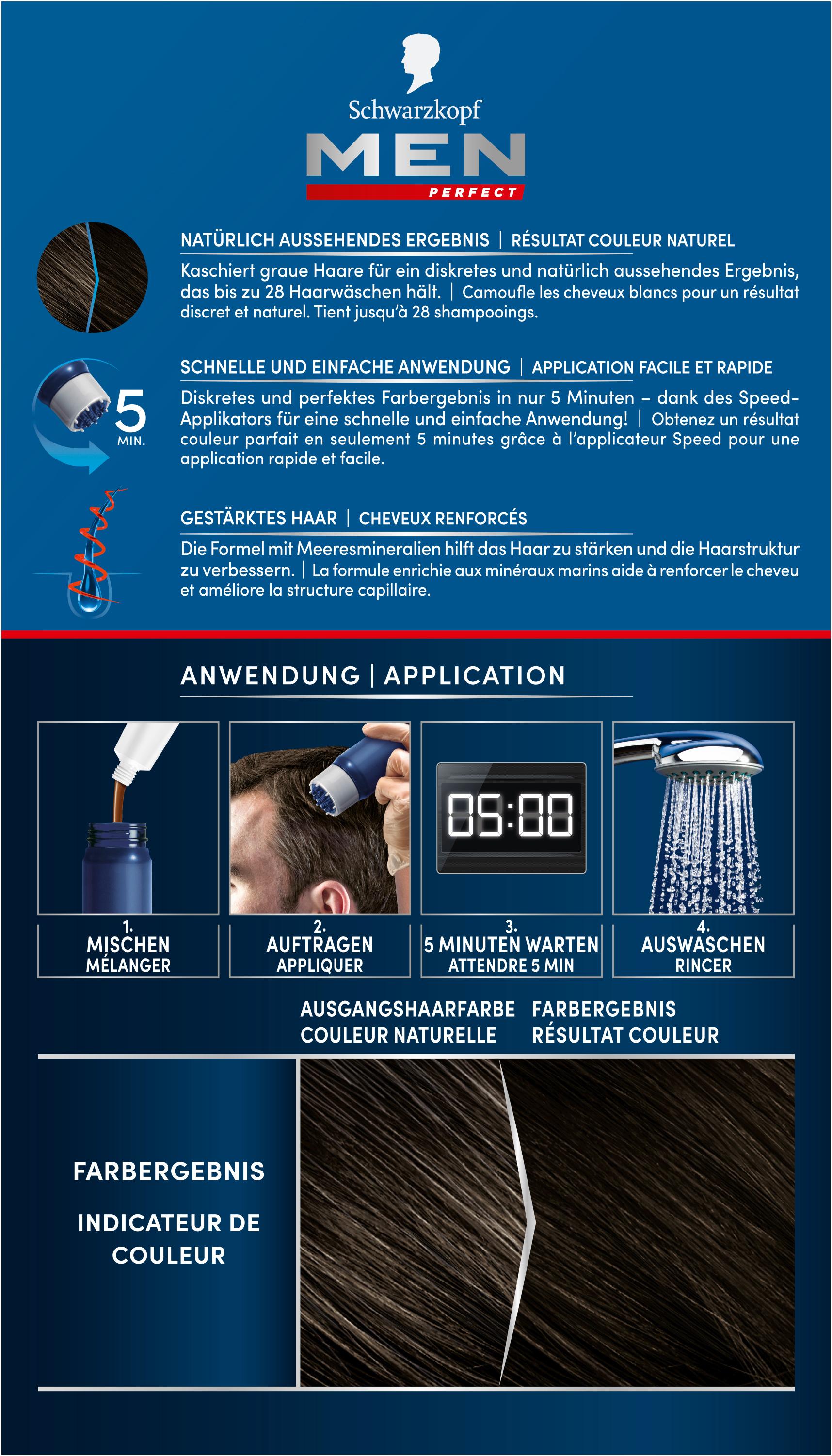 Produktbild Schwarzkopf MEN PERFECT Anti-Grau Tönungs-Gel 2 von 6