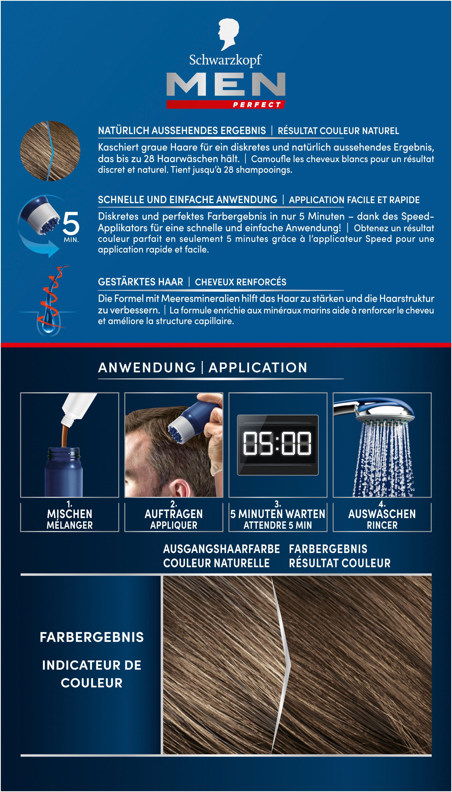 Produktbild Schwarzkopf MEN PERFECT Anti-Grau Tönungs-Gel 2 von 11