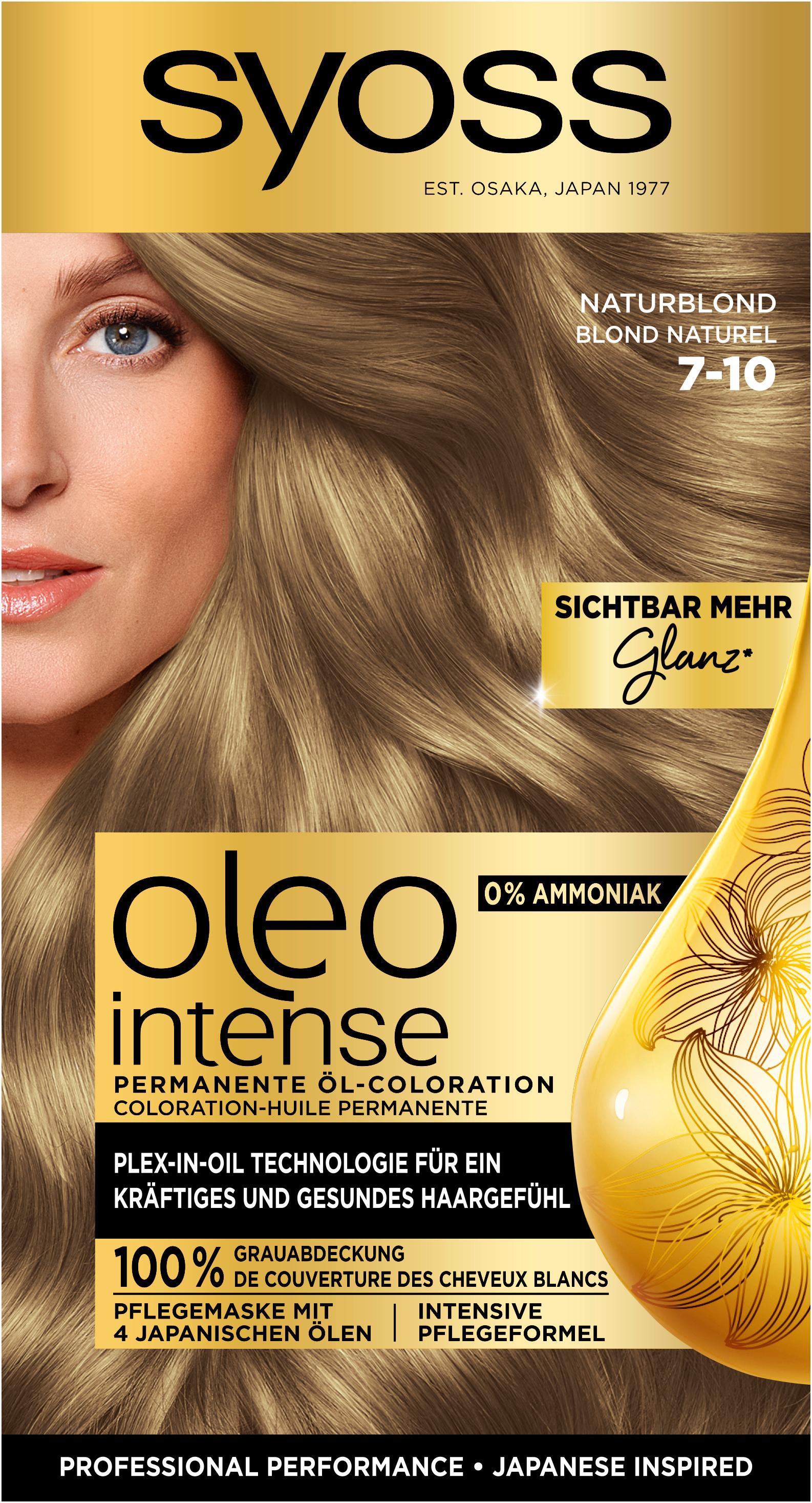 SYOSS Oleo Intense Permanente Öl-Coloration 7-10 Naturblond