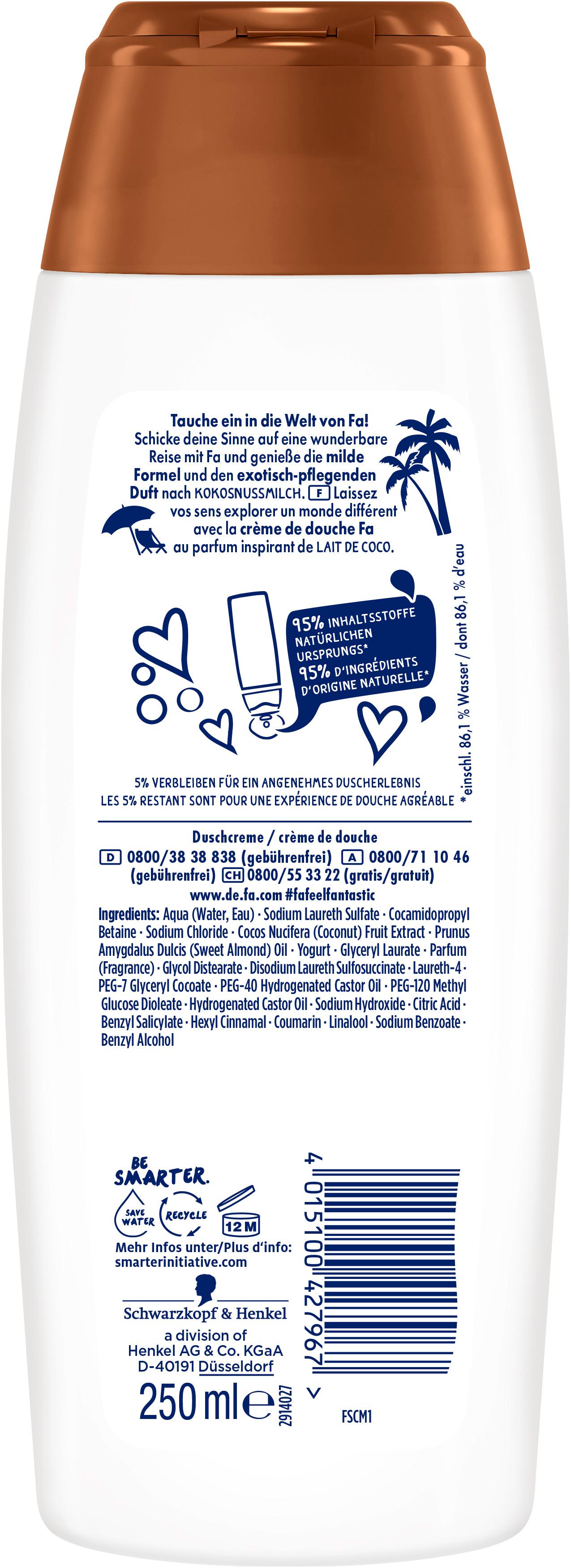 Produktbild FA Pflegende Duschcreme Coconut Milk 250ml 2 von 7