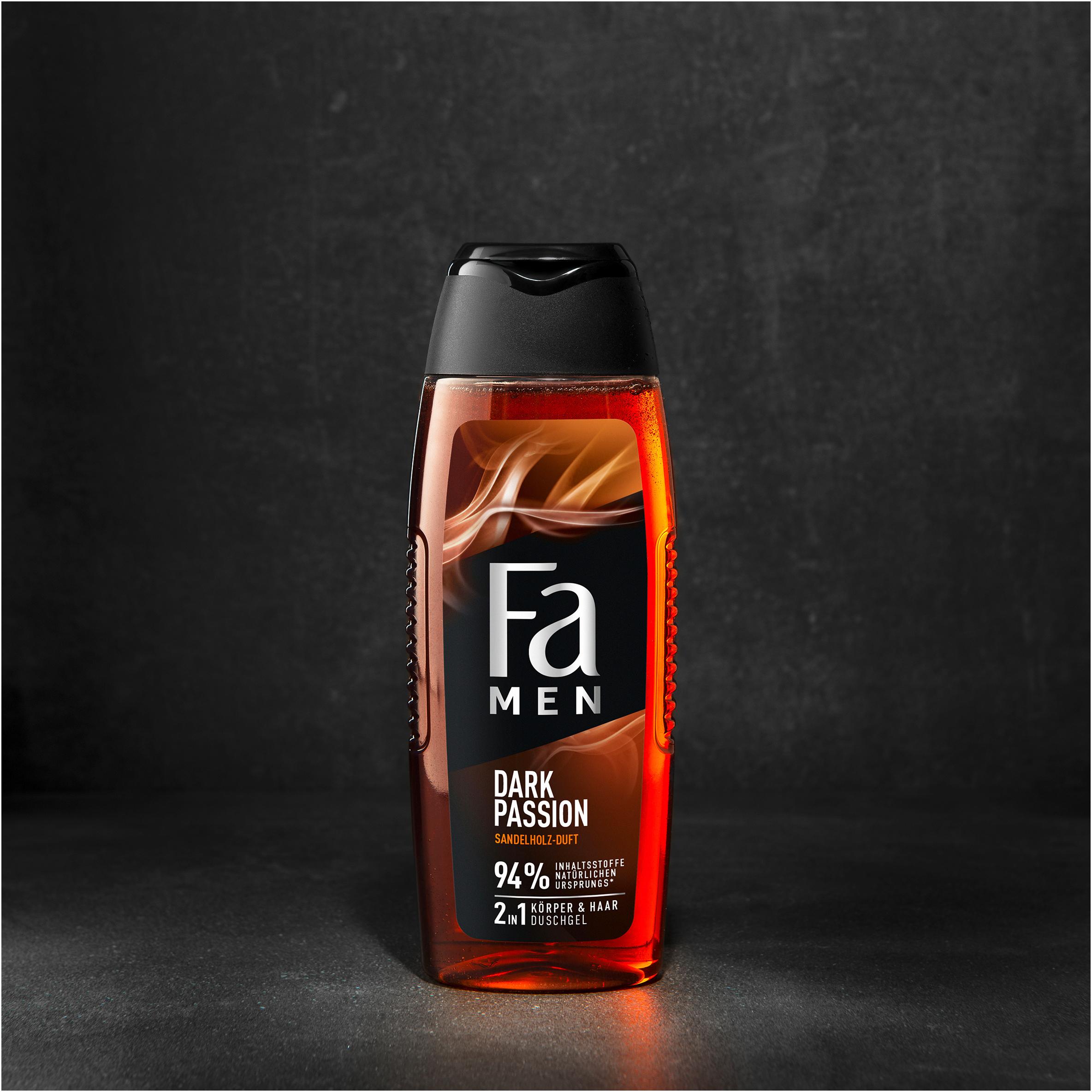 Produktbild FA Men 2in1 Körper&Haar Duschgel Dark Passion 250ml 4 von 7