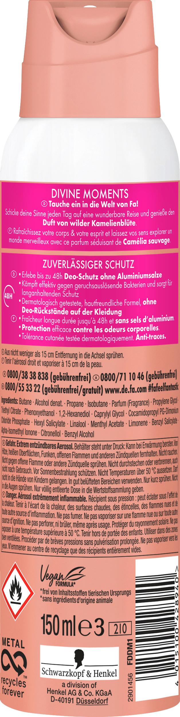 Produktbild FA Deospray Divine Moments 150ml 2 von 5