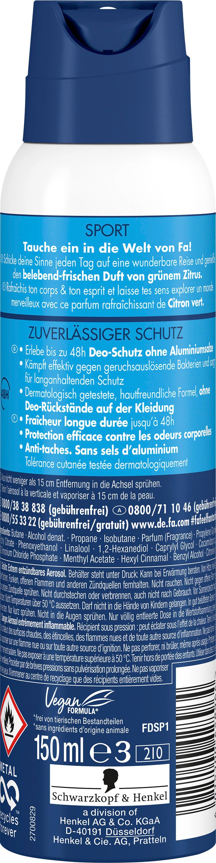 Produktbild FA Deospray Sport 150ml 2 von 4
