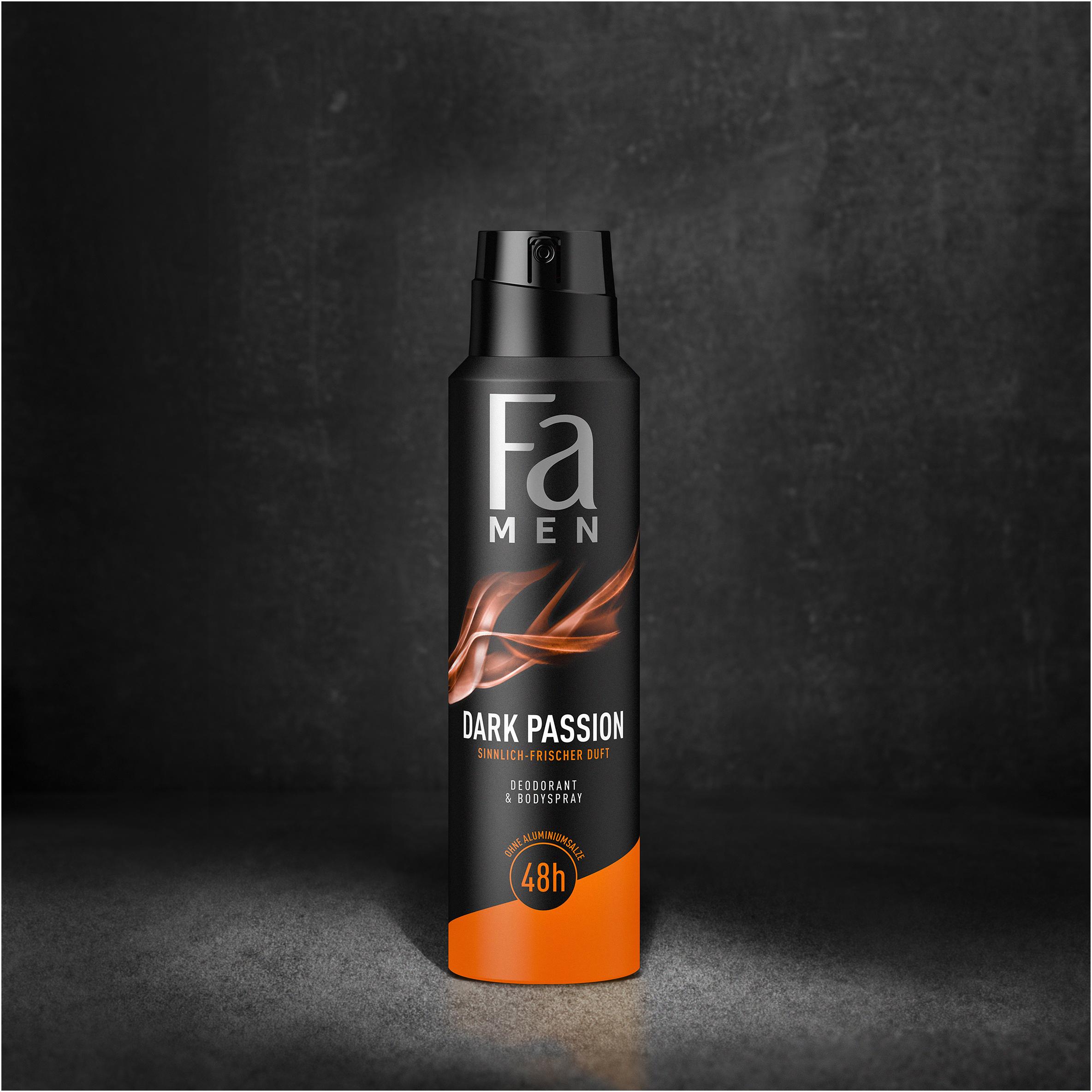 Produktbild FA Men Deodorant&Bodyspray Dark Passion 150ml 8 von 10