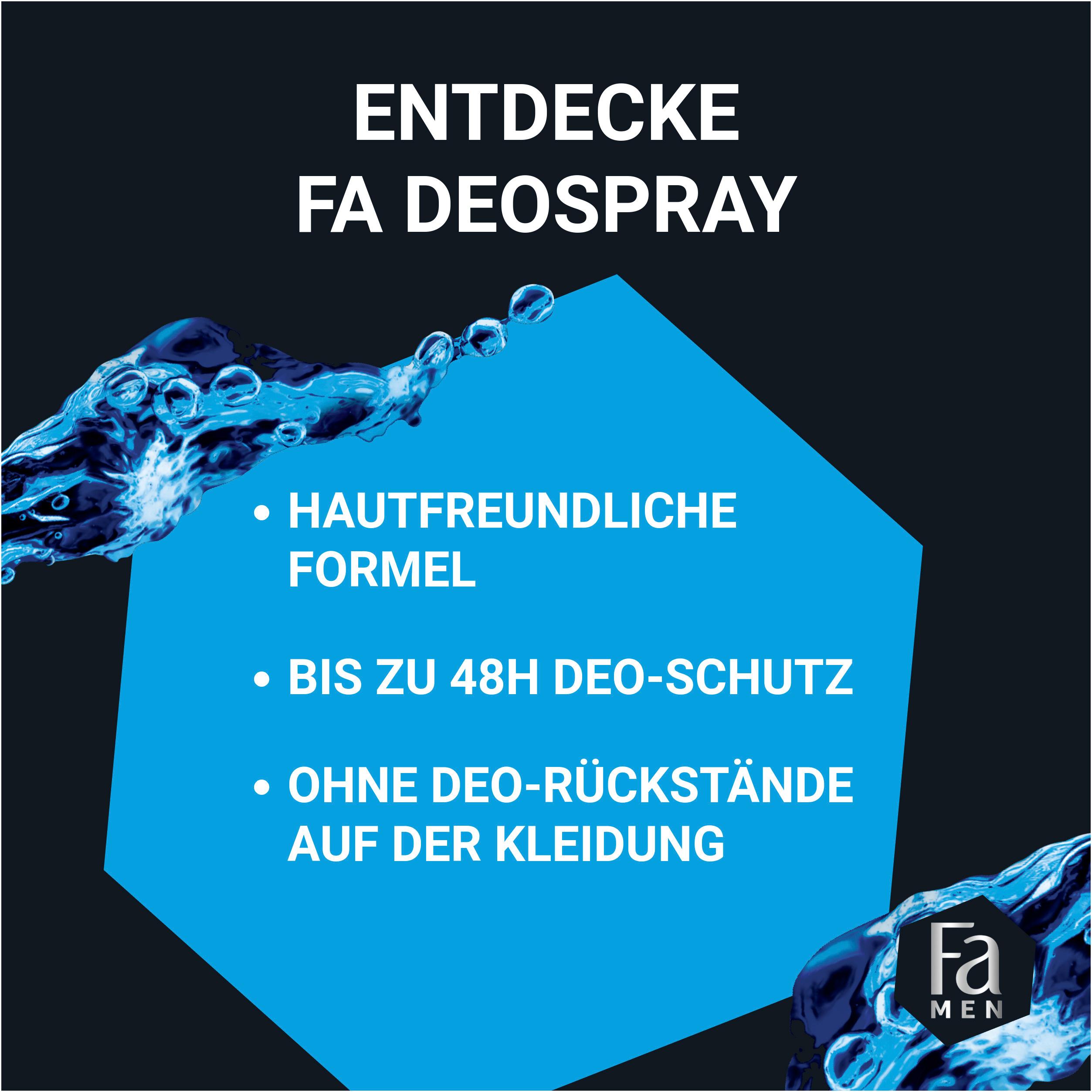 Produktbild FA Men Deodorant&Bodyspray Kick Off 150ml 6 von 9