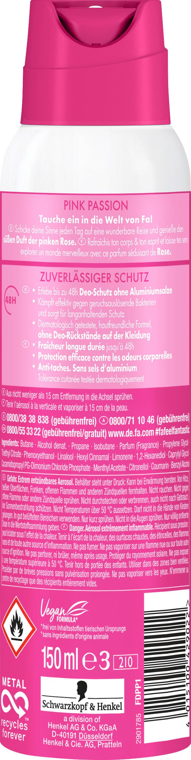 Produktbild FA Deospray Pink Passion 150ml 2 von 5