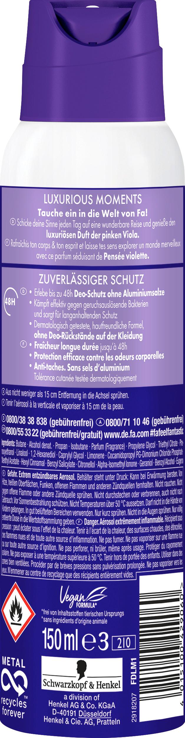 Produktbild FA Deospray Luxurious Moments 150ml 2 von 9