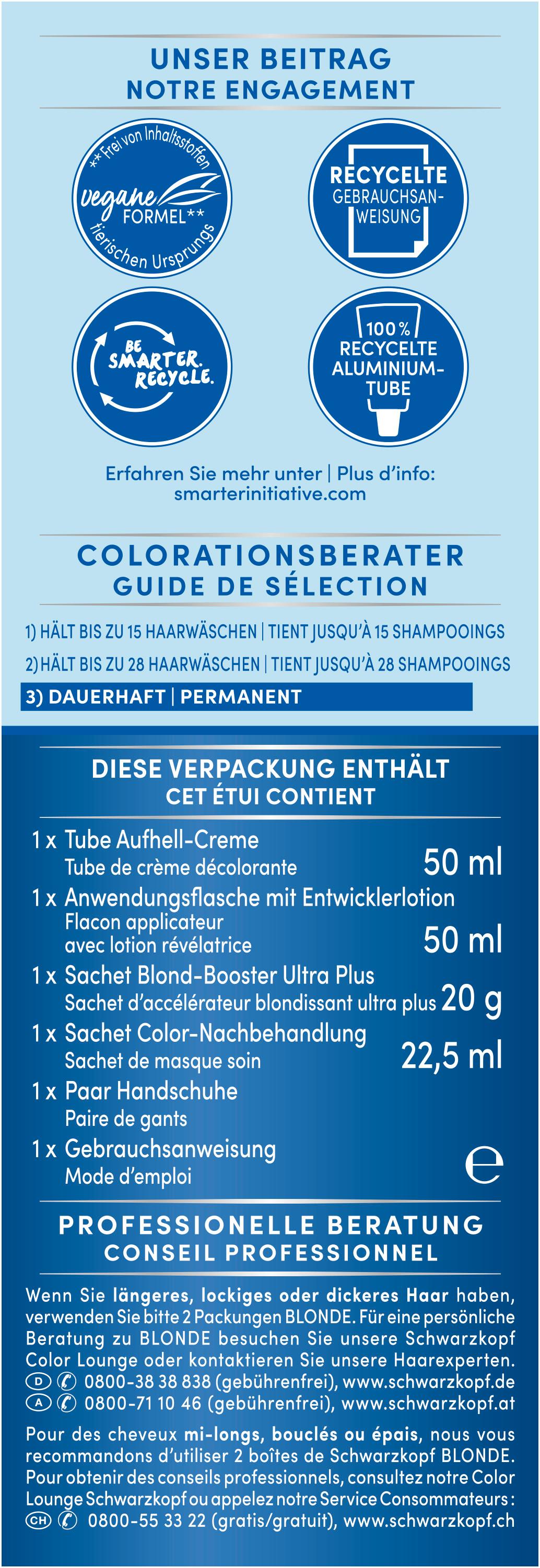 Produktbild Schwarzkopf BLONDE Ultra Aufheller Anti-Gelbstich-Effekt 9 von 15