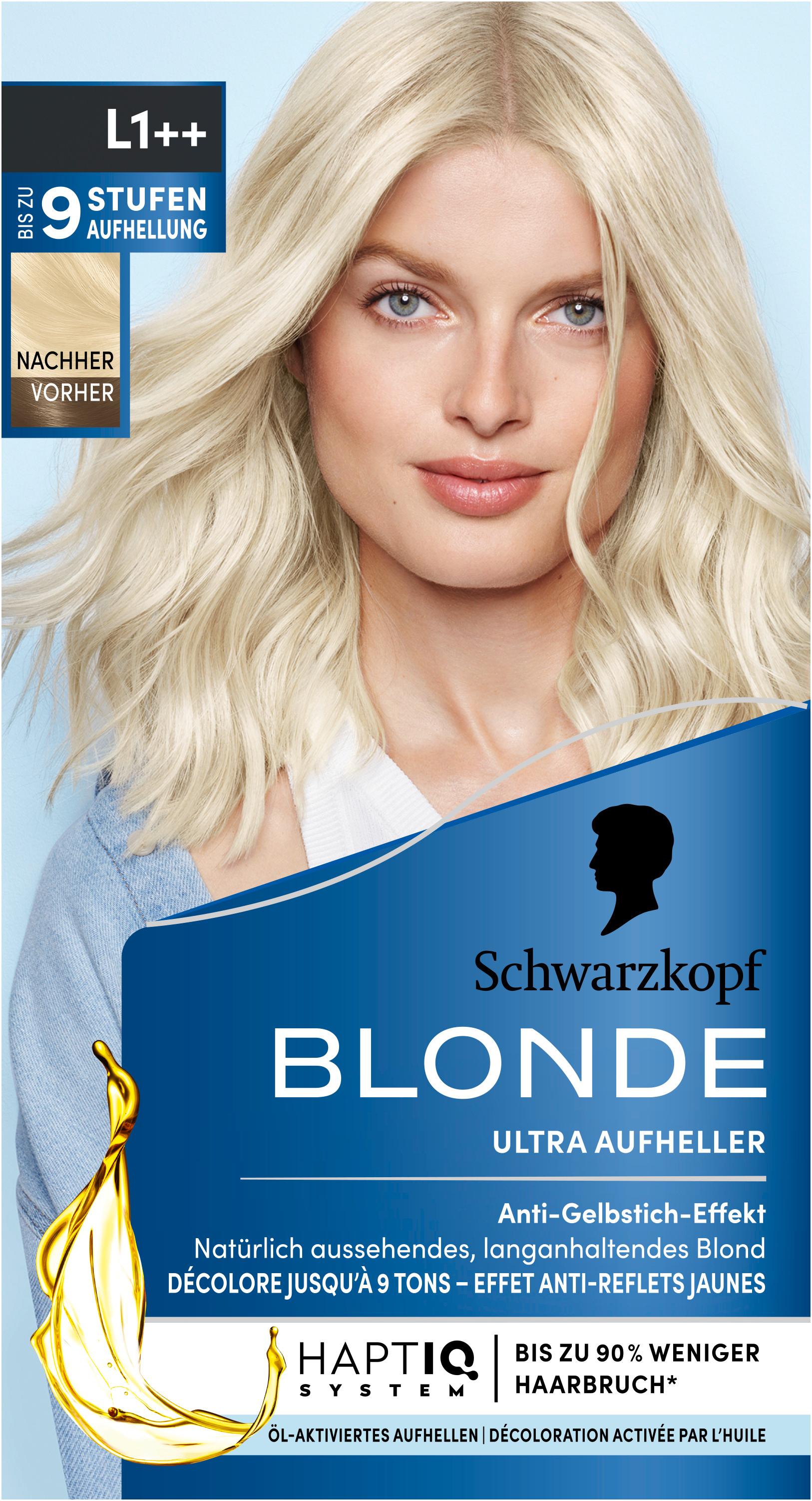 Schwarzkopf BLONDE Ultra Aufheller Anti-Gelbstich-Effekt