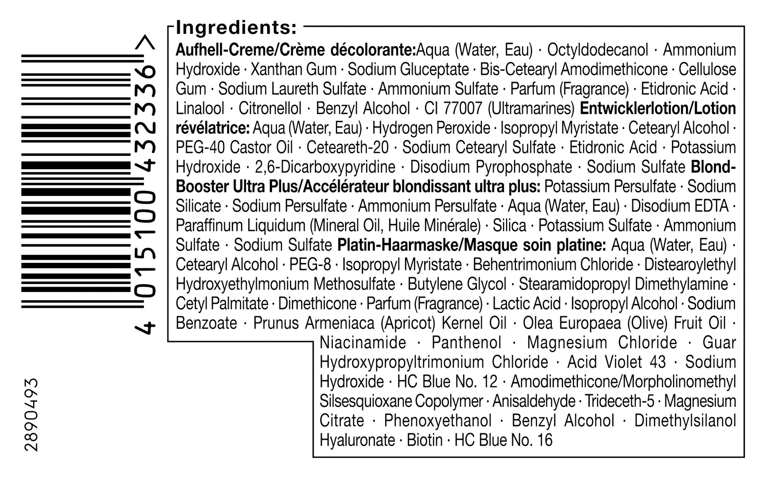 Produktbild Schwarzkopf BLONDE Ultra Aufheller Anti-Gelbstich-Effekt 6 von 15