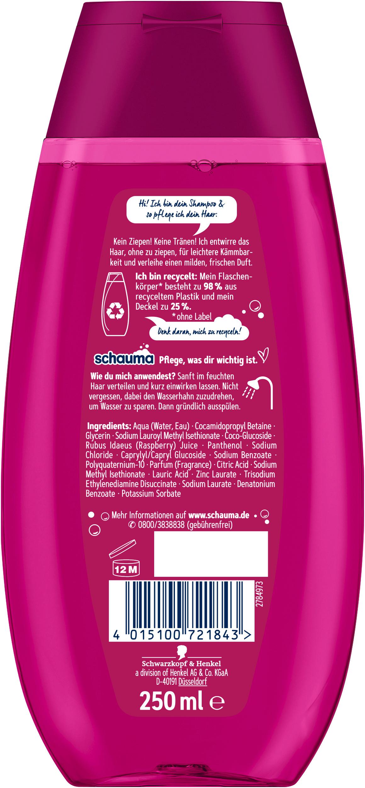 Produktbild SCHAUMA Shampoo&Balsam 250 ml Himbeere 2 von 5