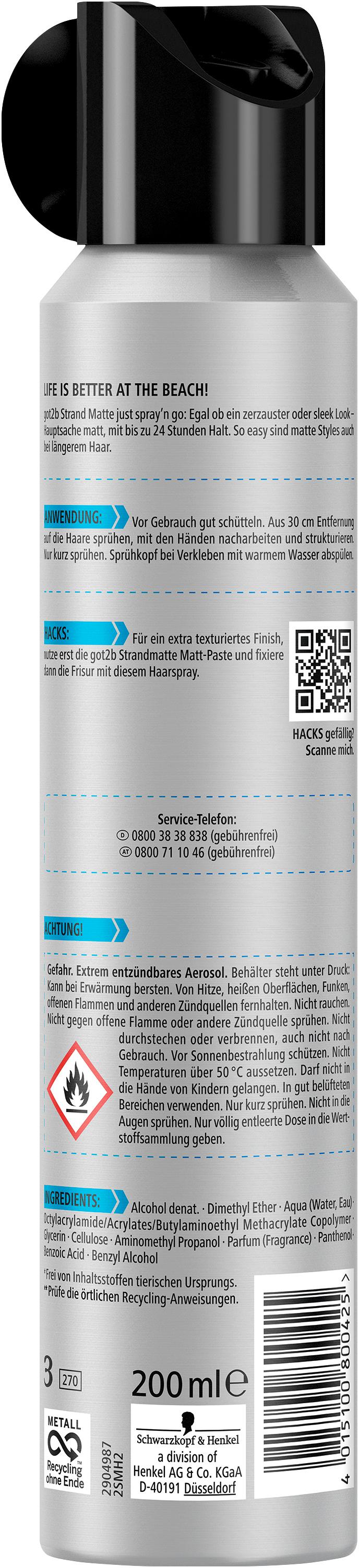 Produktbild GOT2B Haarspray Strand Matte 2 von 3