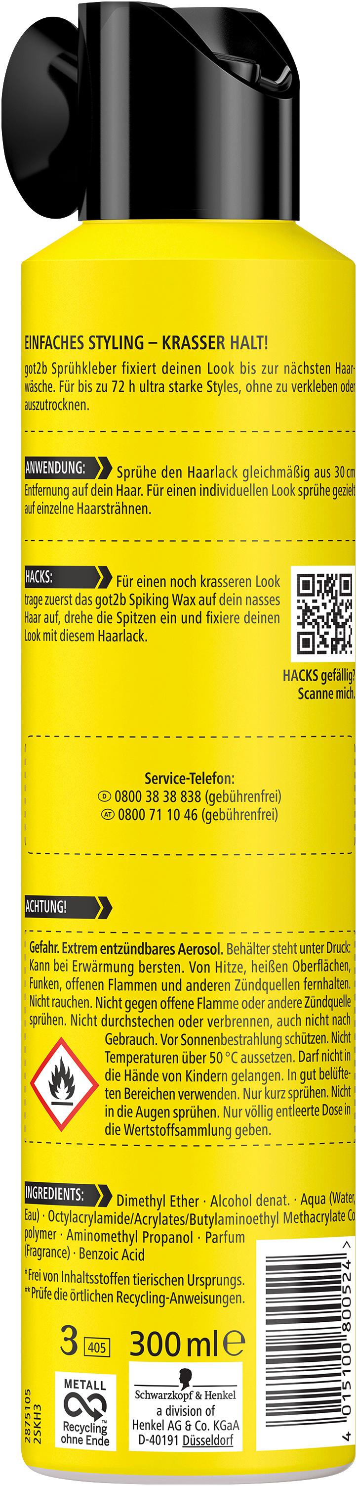 Produktbild GOT2B Haarlack Sprüh Kleber 300 ml 2 von 9