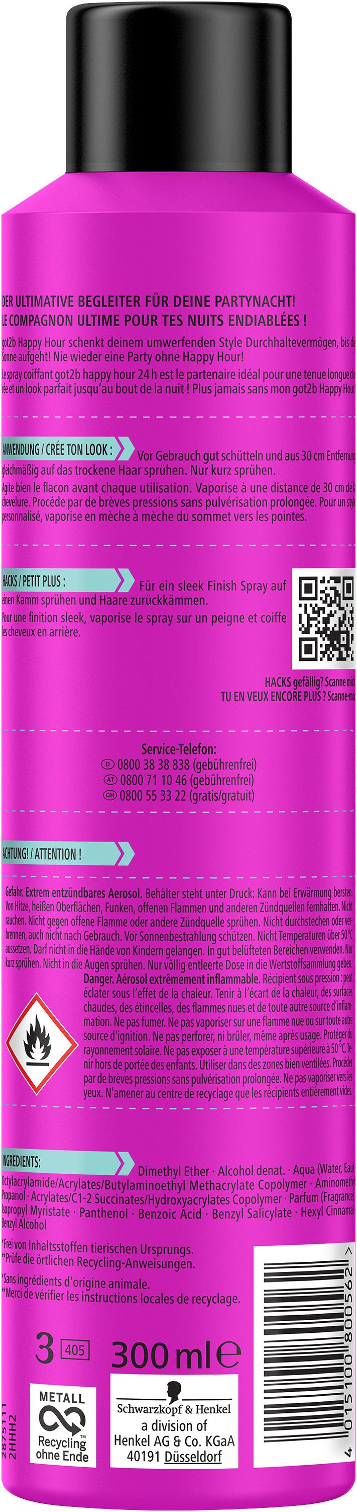 Produktbild GOT2B Haarspray HappyHour 24 Stunden 300 ml 2 von 7