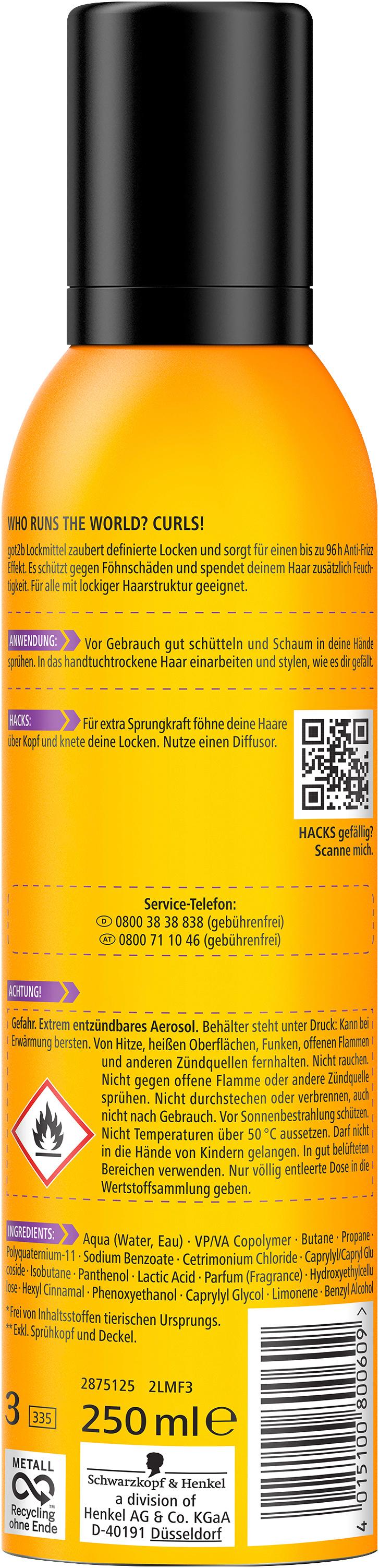 Produktbild GOT2B Schaumfestiger Lockmittel Locken Mousse 250 ml 2 von 7