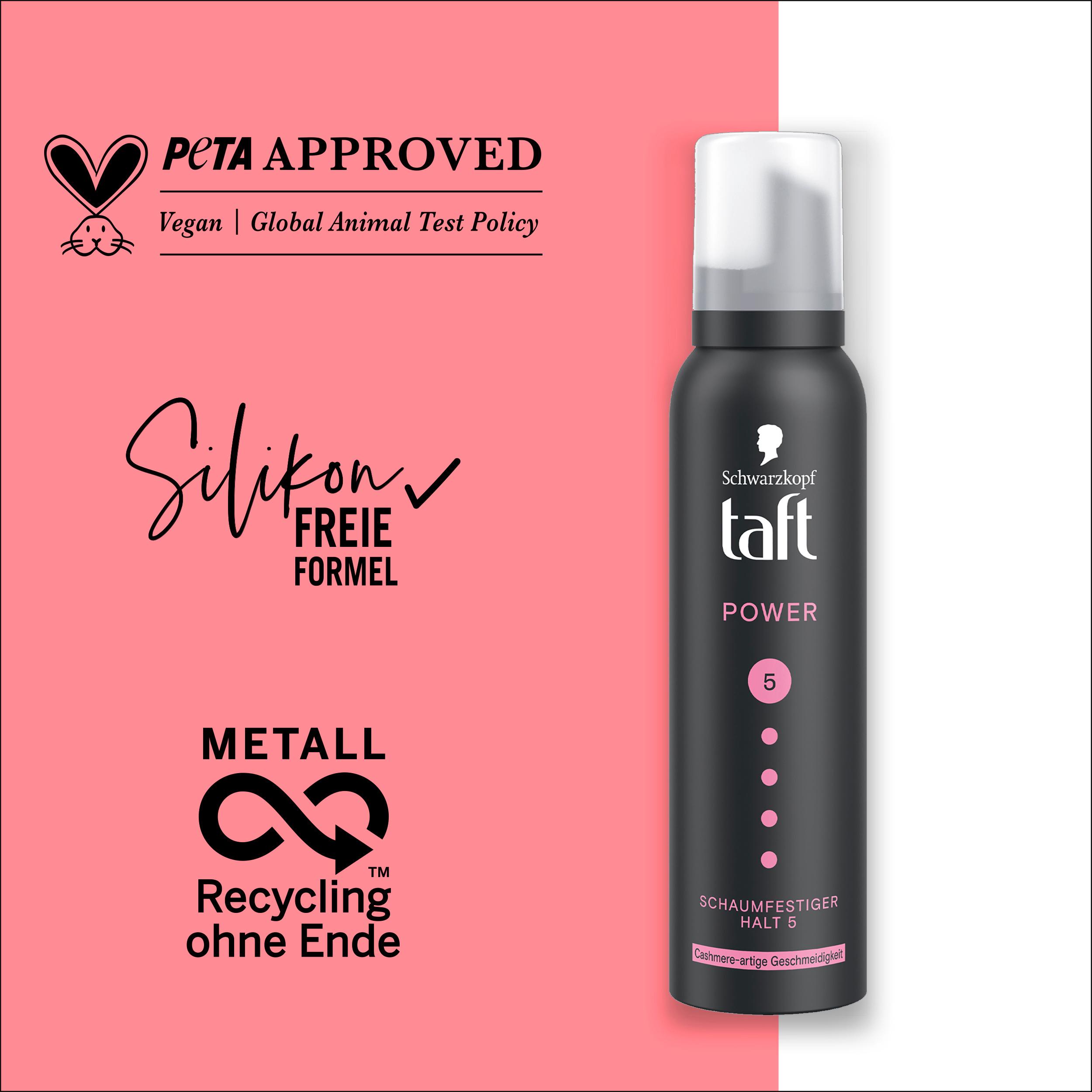 Produktbild taft Schaumfestiger Power Cashmere-artige Geschmeidigkeit 150ml Haltegrad 5 - sehr starker Halt 10 von 11