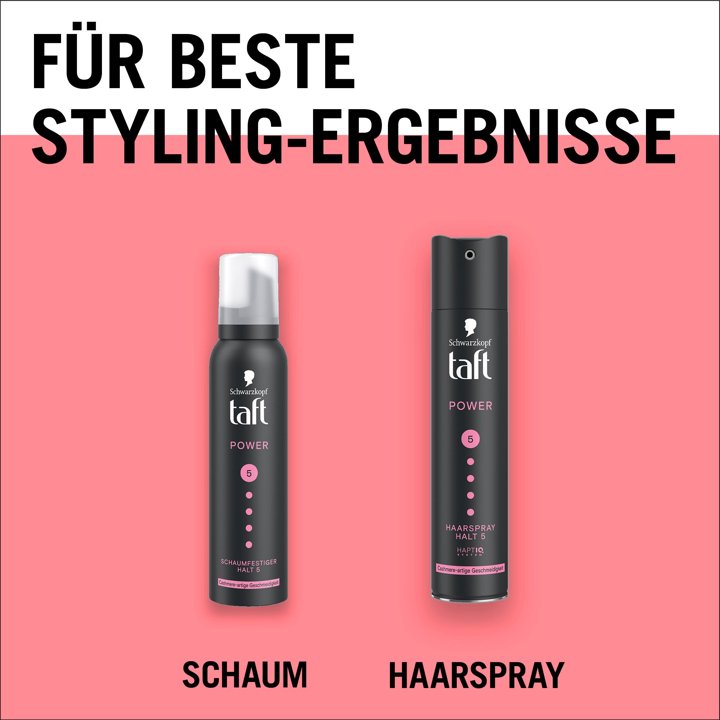 Produktbild taft Schaumfestiger Power Cashmere-artige Geschmeidigkeit 150ml Haltegrad 5 - sehr starker Halt 9 von 11