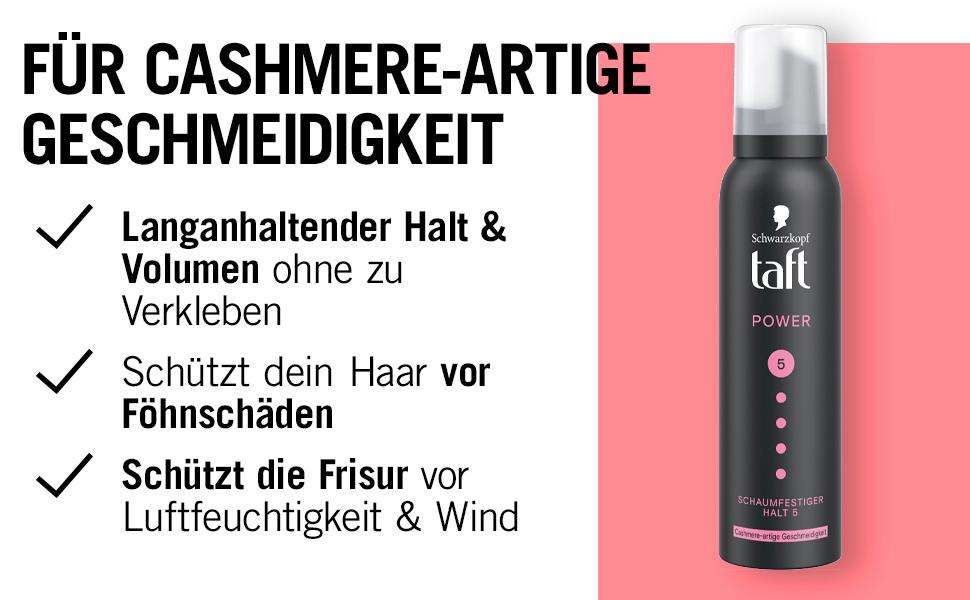 Produktbild taft Schaumfestiger Power Cashmere-artige Geschmeidigkeit 150ml Haltegrad 5 - sehr starker Halt 6 von 11