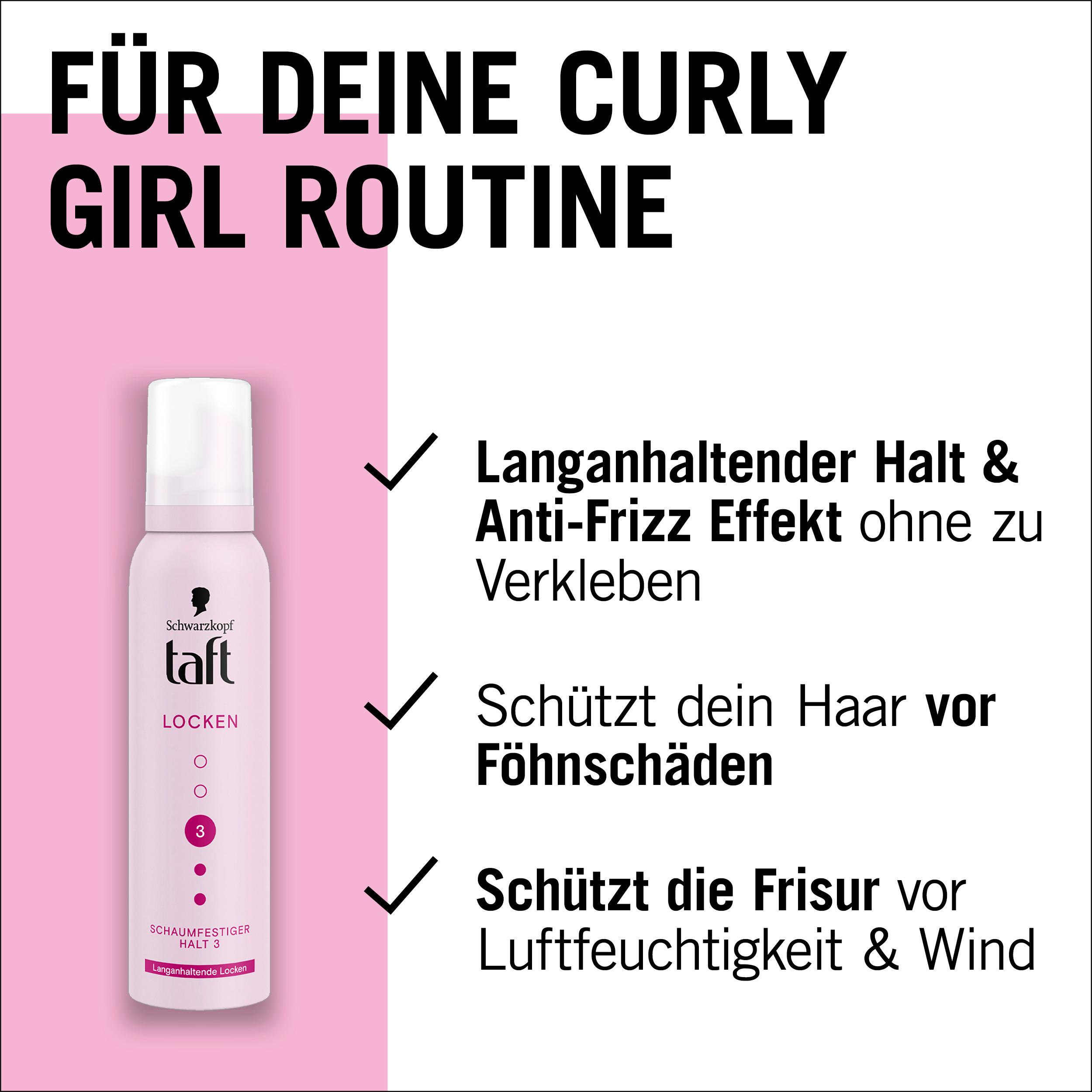 Produktbild taft Schaumfestiger Locken 150ml Haltegrad 3 - mittlerer Halt 4 von 6