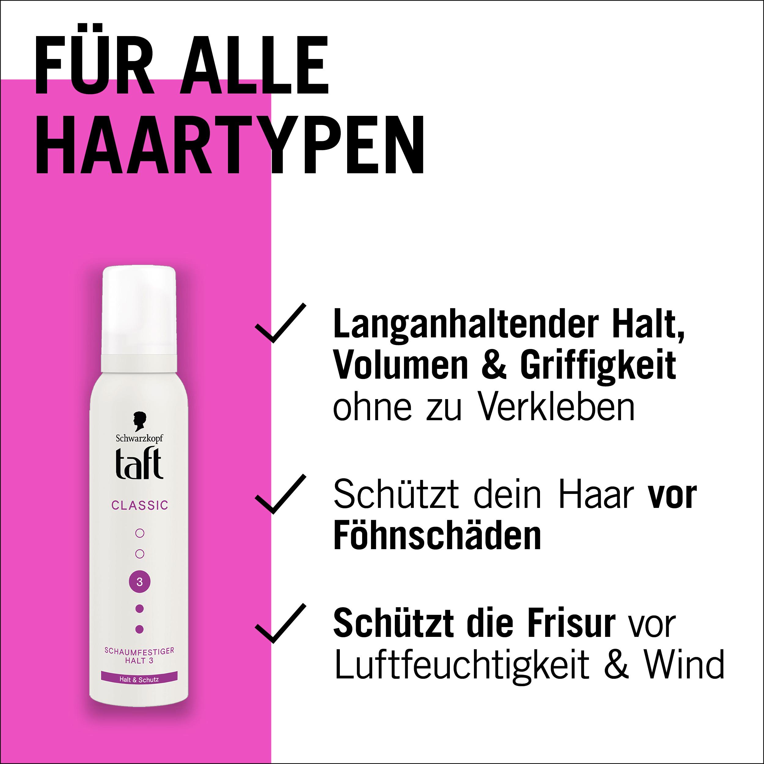 Produktbild taft Schaumfestiger Classic Halt&Schutz 150ml Haltegrad 3 - mittlerer Halt 4 von 7
