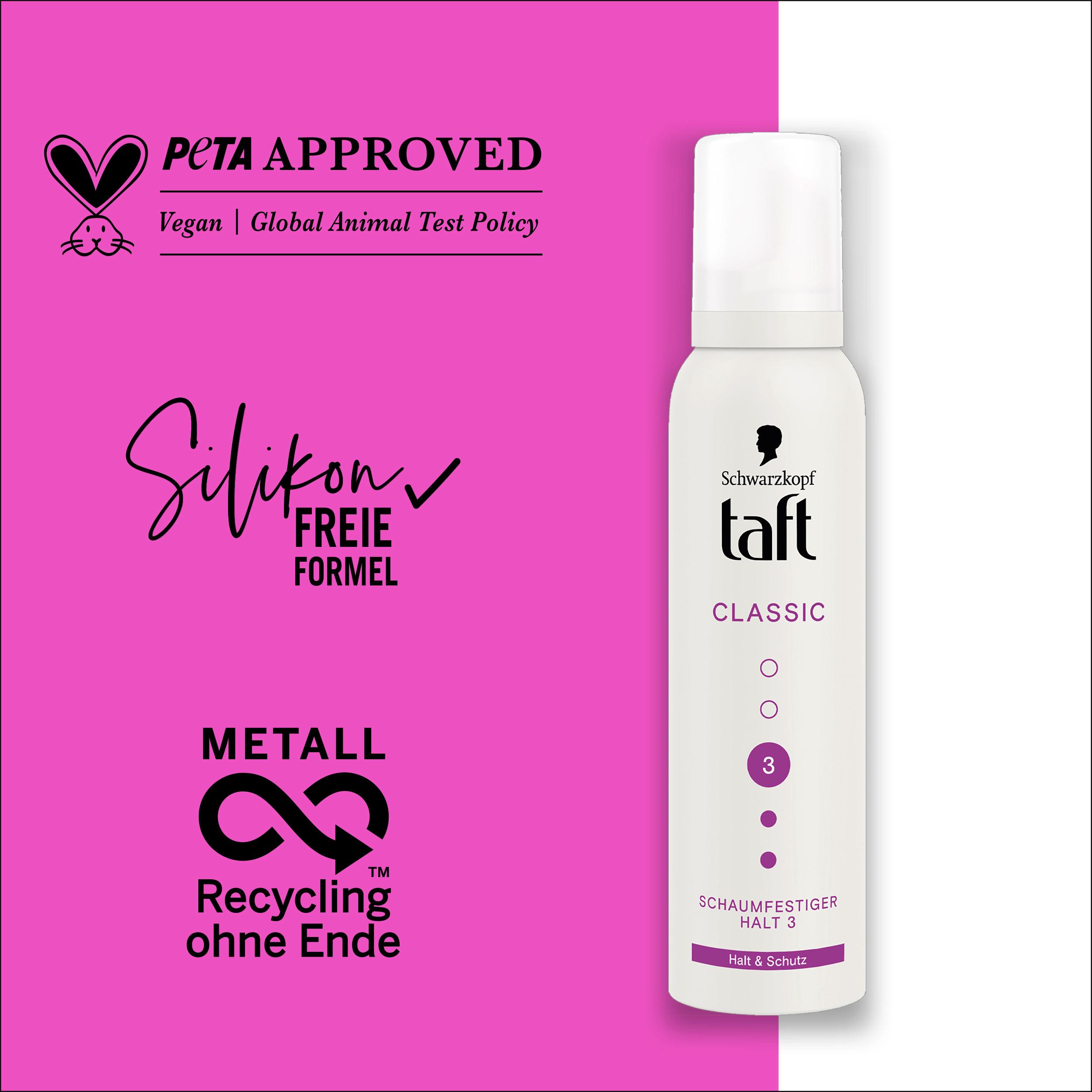 Produktbild taft Schaumfestiger Classic Halt&Schutz 150ml Haltegrad 3 - mittlerer Halt 7 von 7