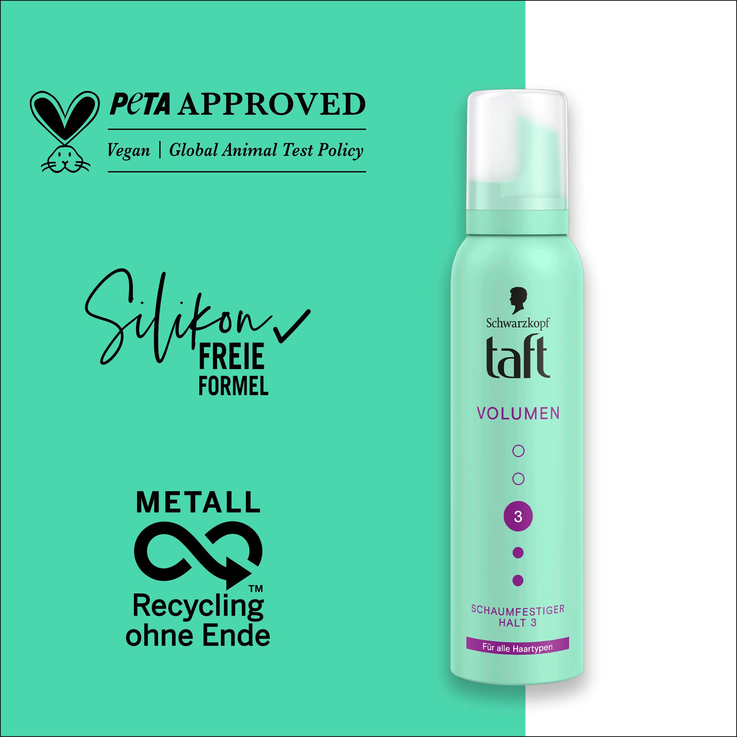 Produktbild taft Schaumfestiger Volumen alle Haartypen 150ml Haltegrad 3 - mittlerer Halt 4 von 7