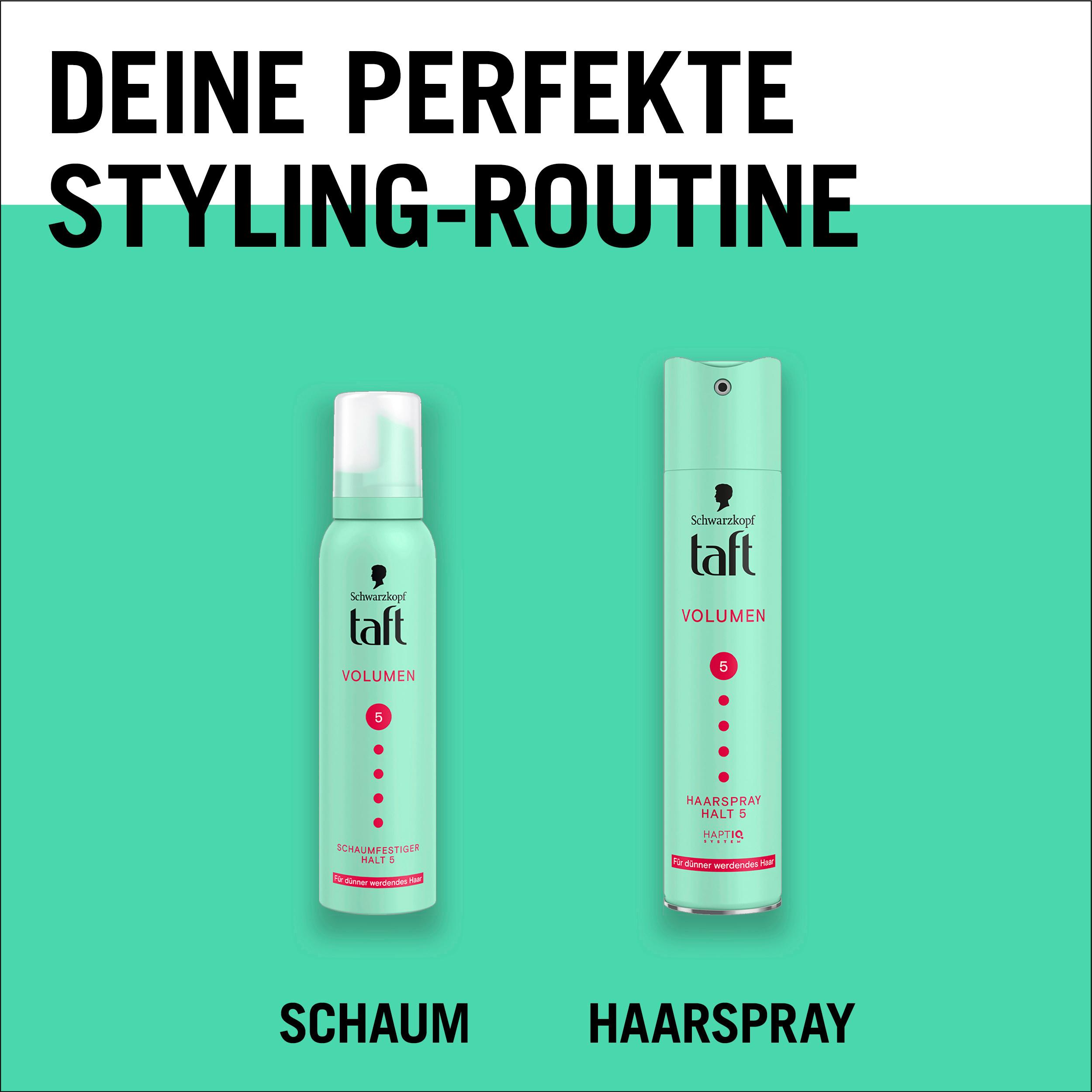 Produktbild taft Schaumfestiger Volumen dünner werdendes Haar 150ml Haltegrad 5 - sehr starker Halt 4 von 7
