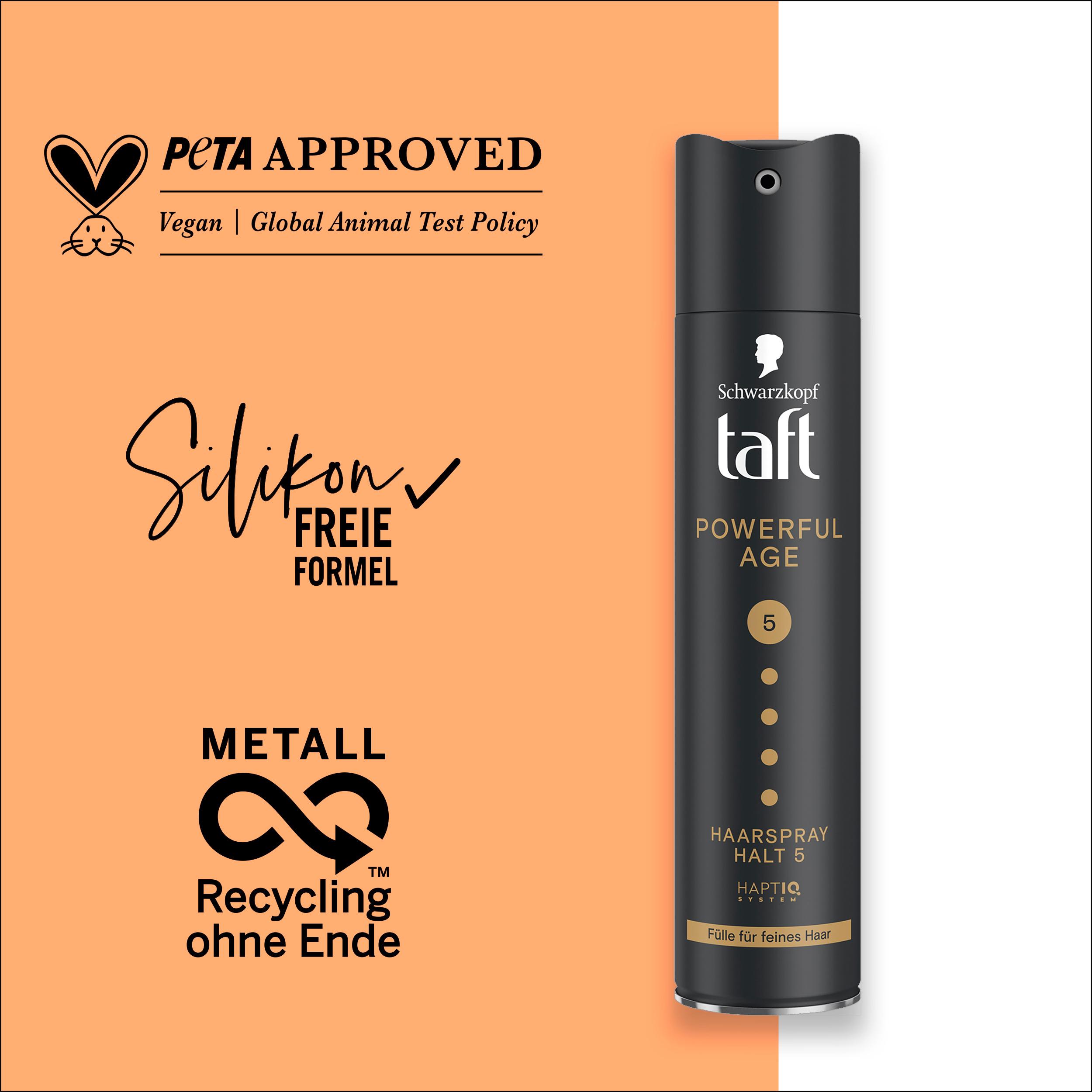 Produktbild taft Haarspray Powerful Age 250 ml Haltegrad 5 - sehr starker Halt 6 von 7