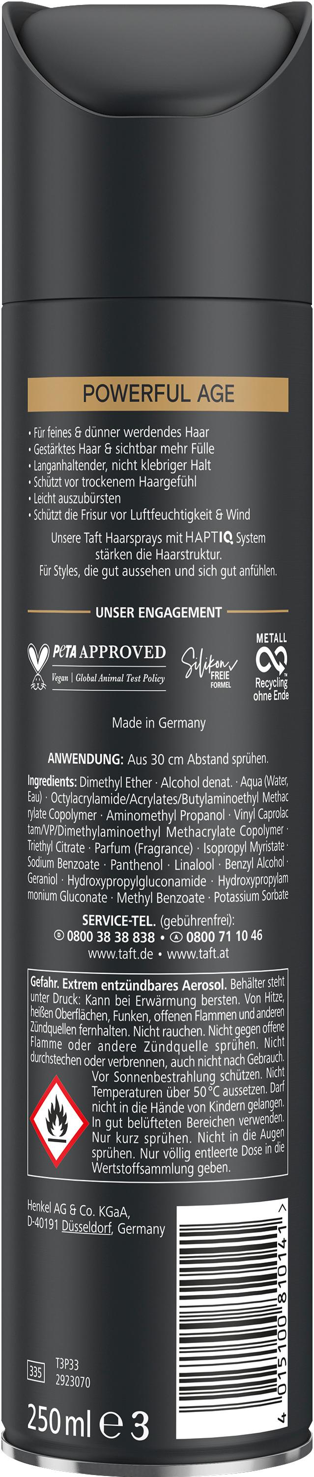 Produktbild taft Haarspray Powerful Age 250 ml Haltegrad 5 - sehr starker Halt 2 von 7