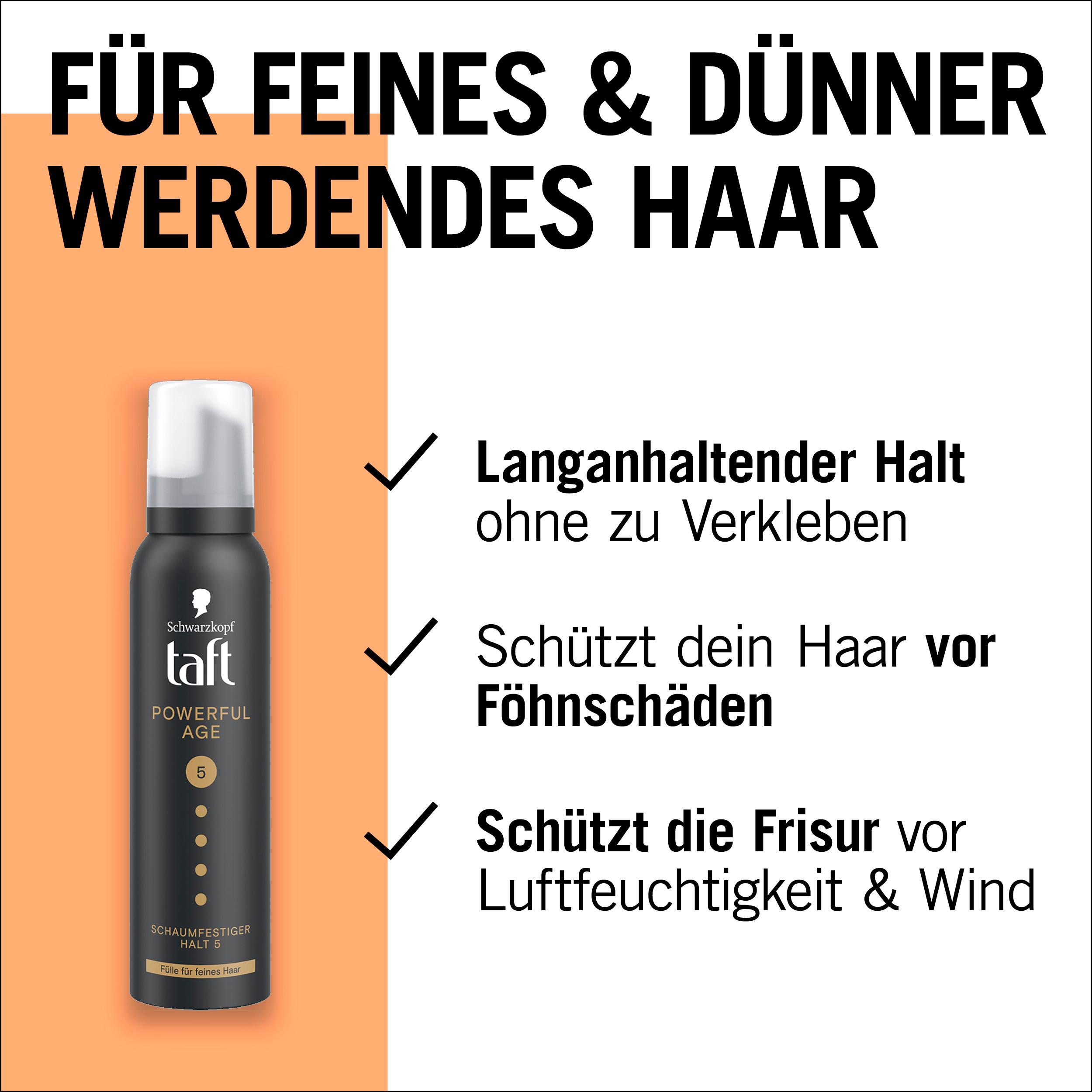 Produktbild taft Schaumfestiger Powerful Age 150ml Haltegrad 5 - sehr starker Halt 3 von 6