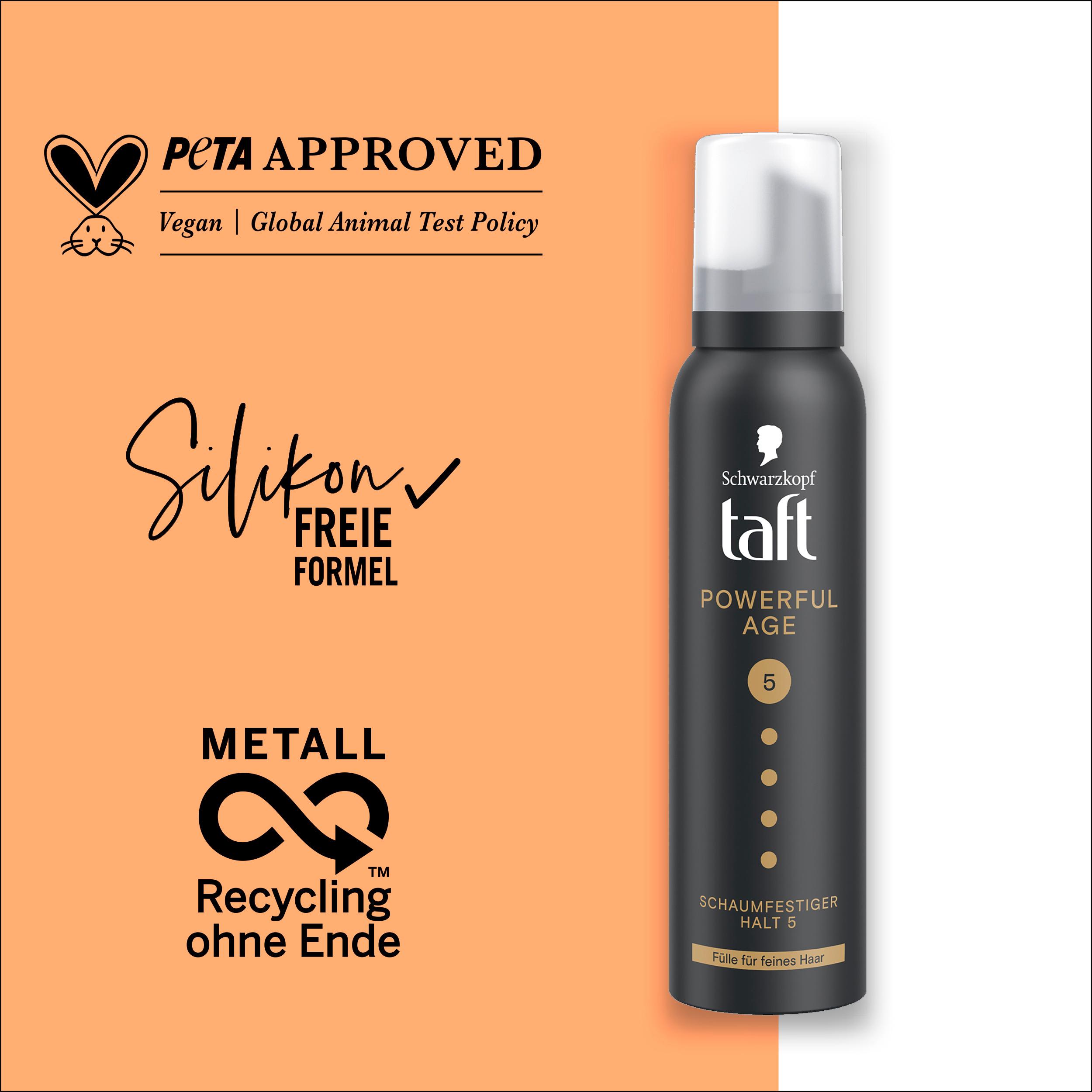 Produktbild taft Schaumfestiger Powerful Age 150ml Haltegrad 5 - sehr starker Halt 6 von 6