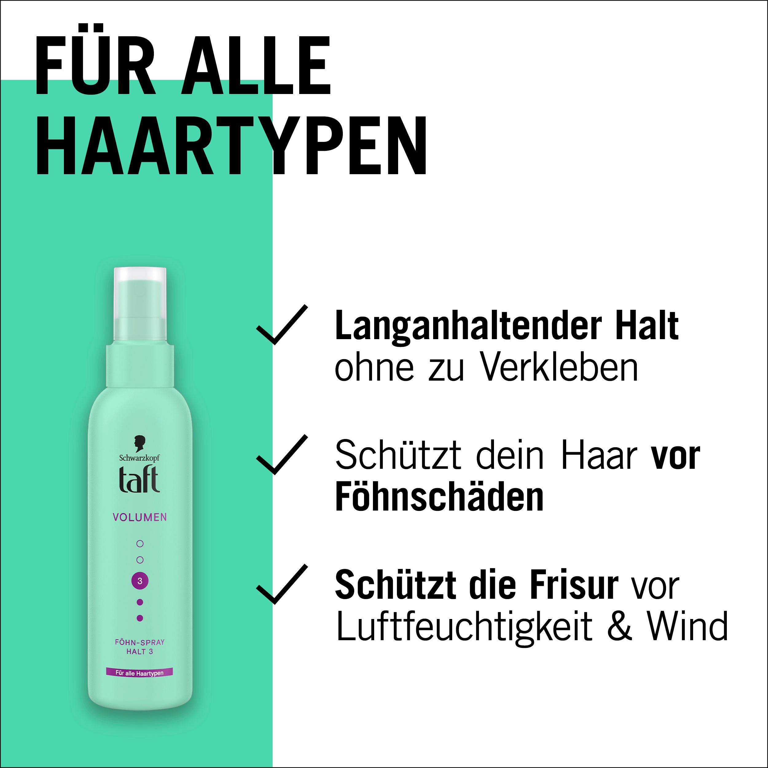 Produktbild taft Föhn-Spray Volumen 150ml - Haltegrad 3 - mittlerer Halt 4 von 7