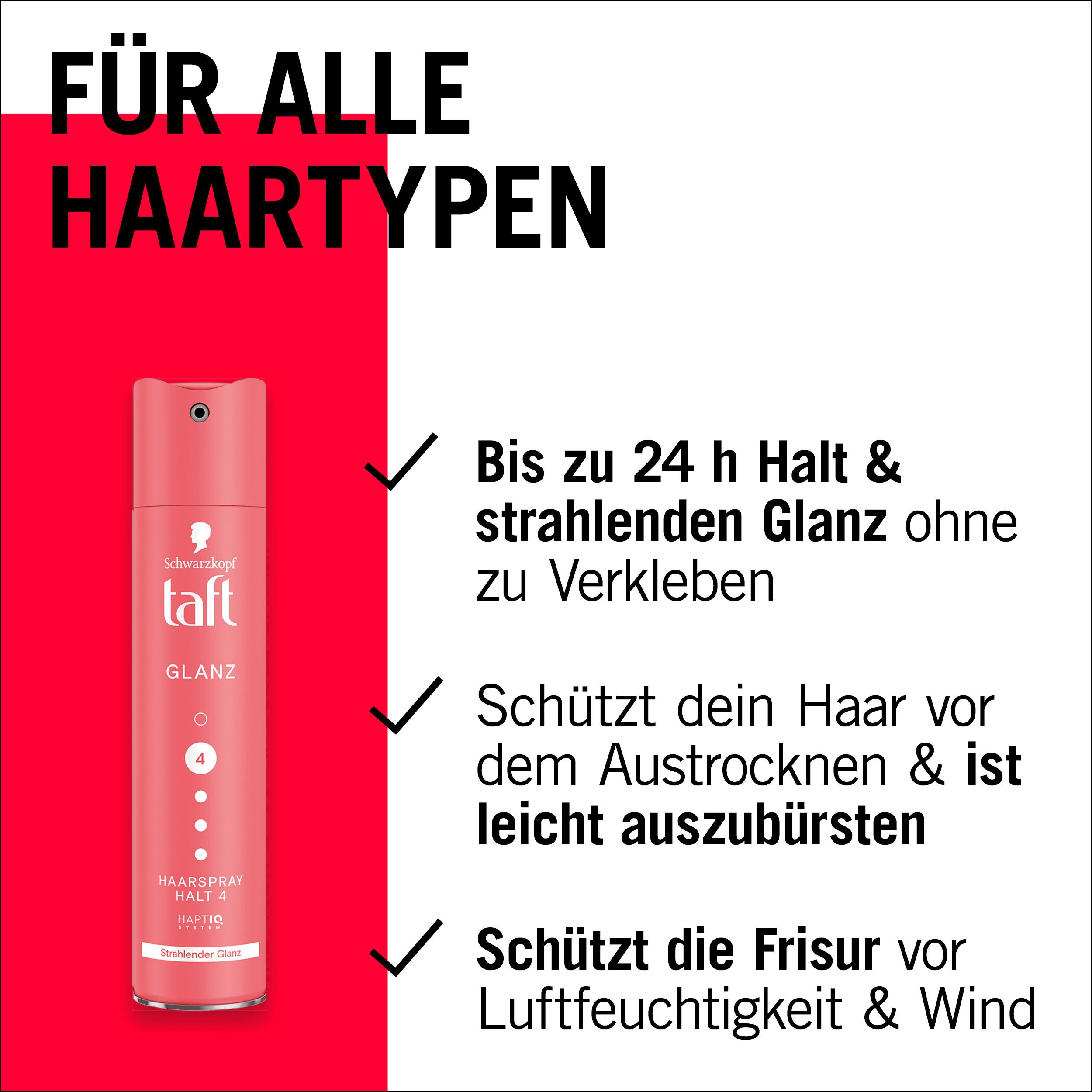 Produktbild taft Haarspray Glanz 250 ml Haltegrad 4 - starker Halt 5 von 7