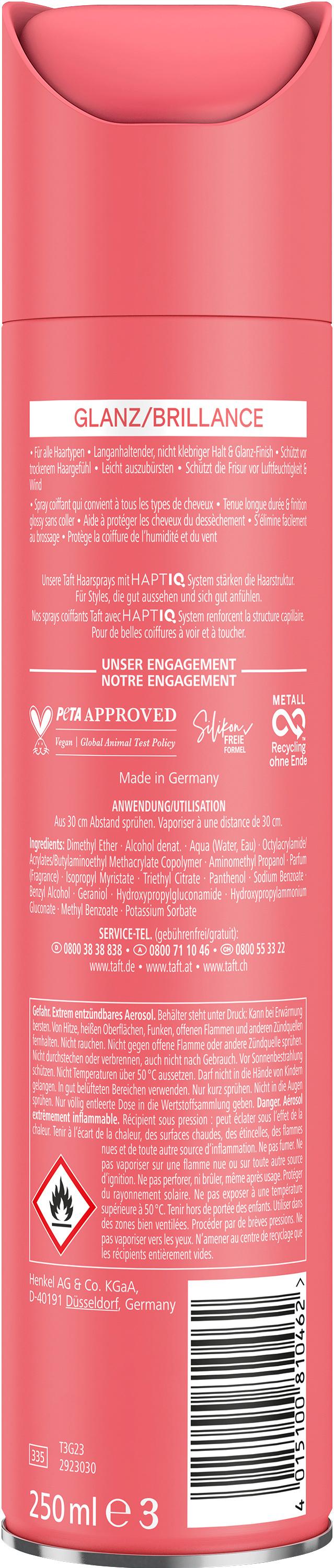 Produktbild taft Haarspray Glanz 250 ml Haltegrad 4 - starker Halt 2 von 7