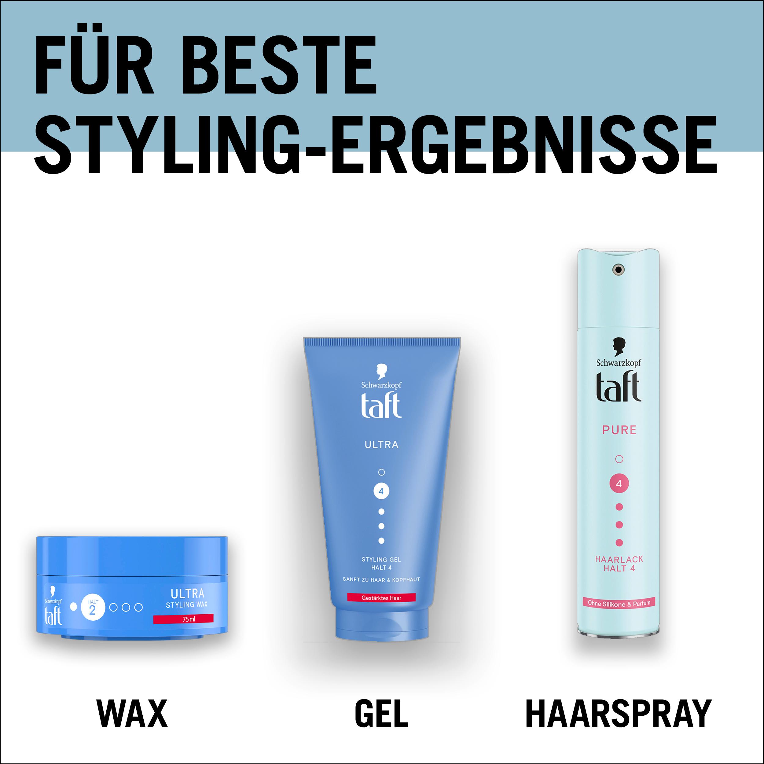 Produktbild taft Haarlack Pure Haltegrad 4 - starker Halt 7 von 7