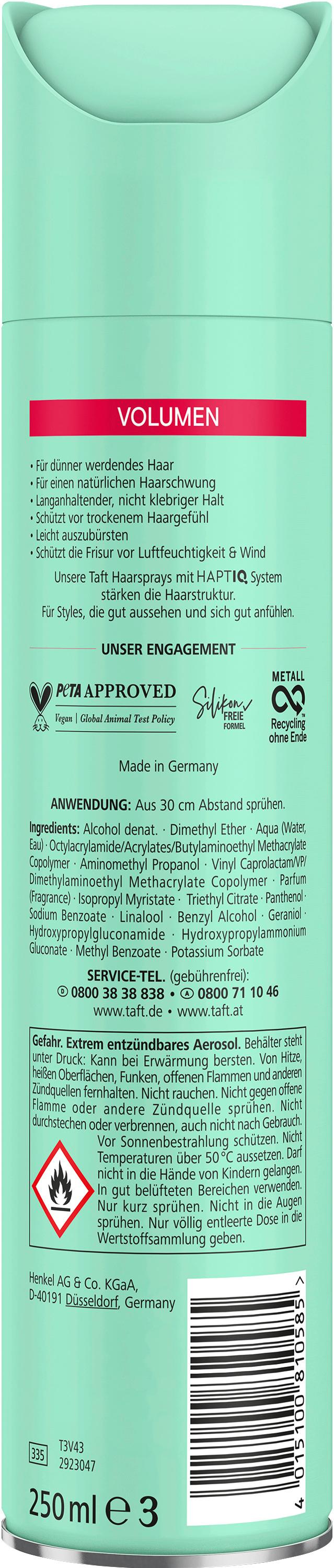 Produktbild taft Haarspray Volumen dünner werdendes Haar 250 ml Haltegrad 5 - sehr starker Halt 2 von 7