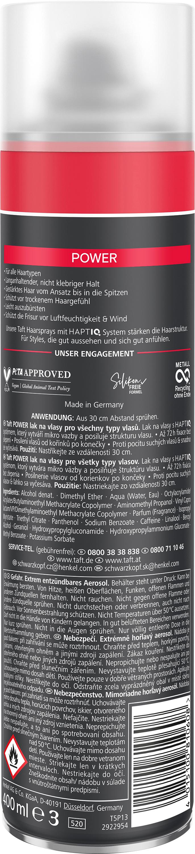 Produktbild taft Haarlack Power Haltegrad 5 - sehr starker Halt 2 von 2