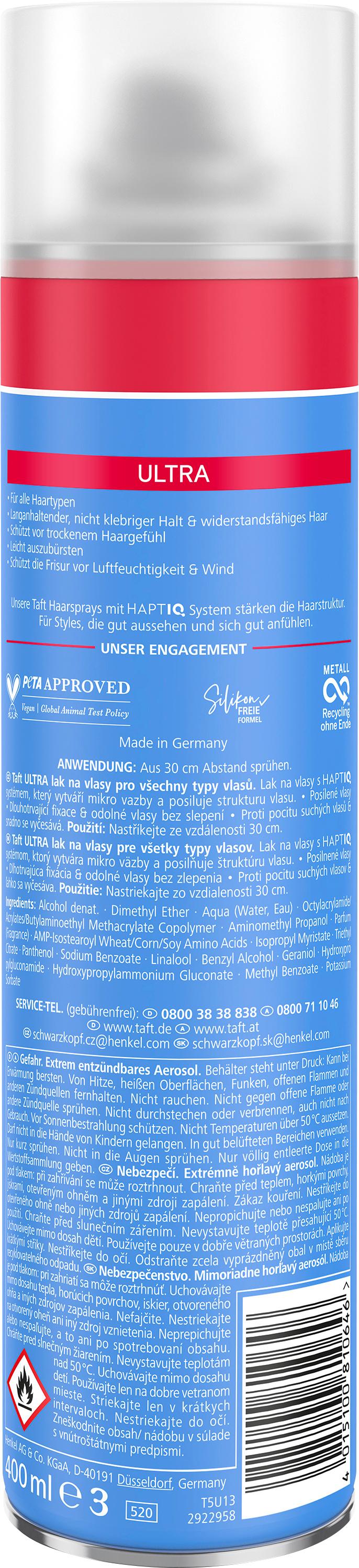 Produktbild taft Haarlack Ultra Haltegrad 4 - starker Halt 2 von 2