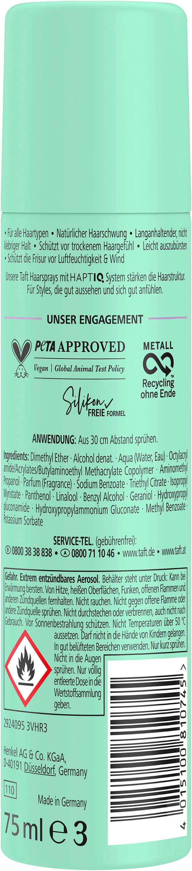 Produktbild taft Haarspray Volumen alle Haartypen Haltegrad 3 - mittlerer Halt Mini 2 von 2