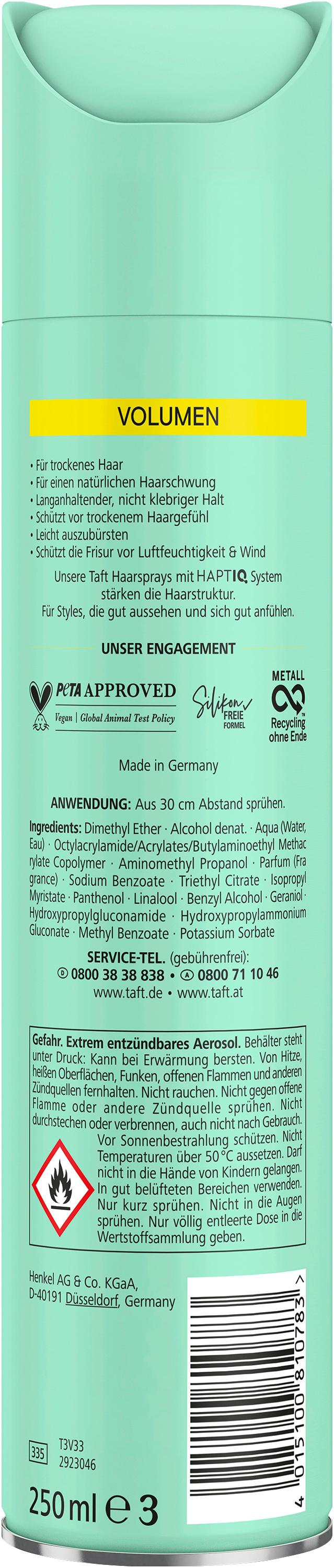 Produktbild taft Haarspray Volumen trockenes Haar Haltegrad 3 - mittlerer Halt 2 von 8