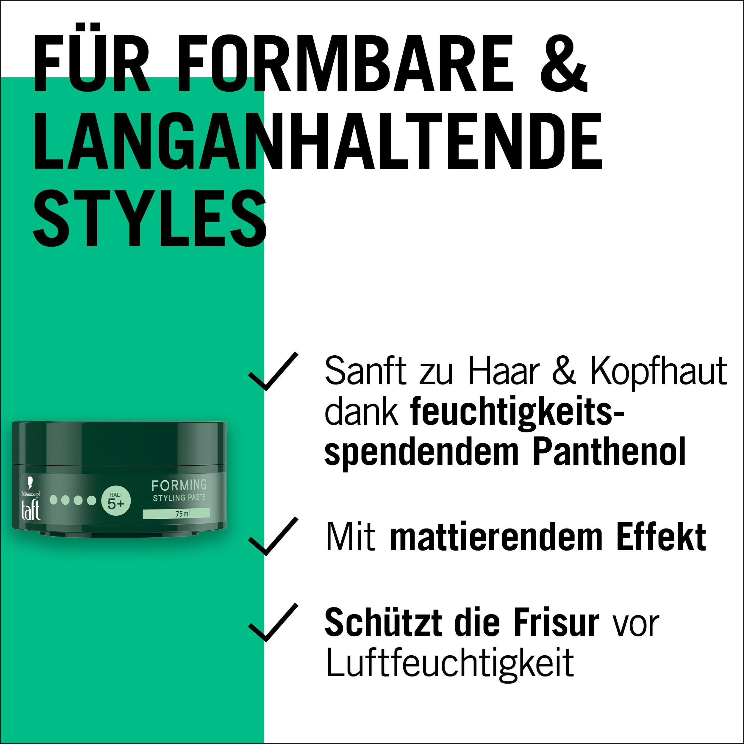 Produktbild taft Forming Styling Paste 75ml Halt 5+ Glanz 1 3 von 6