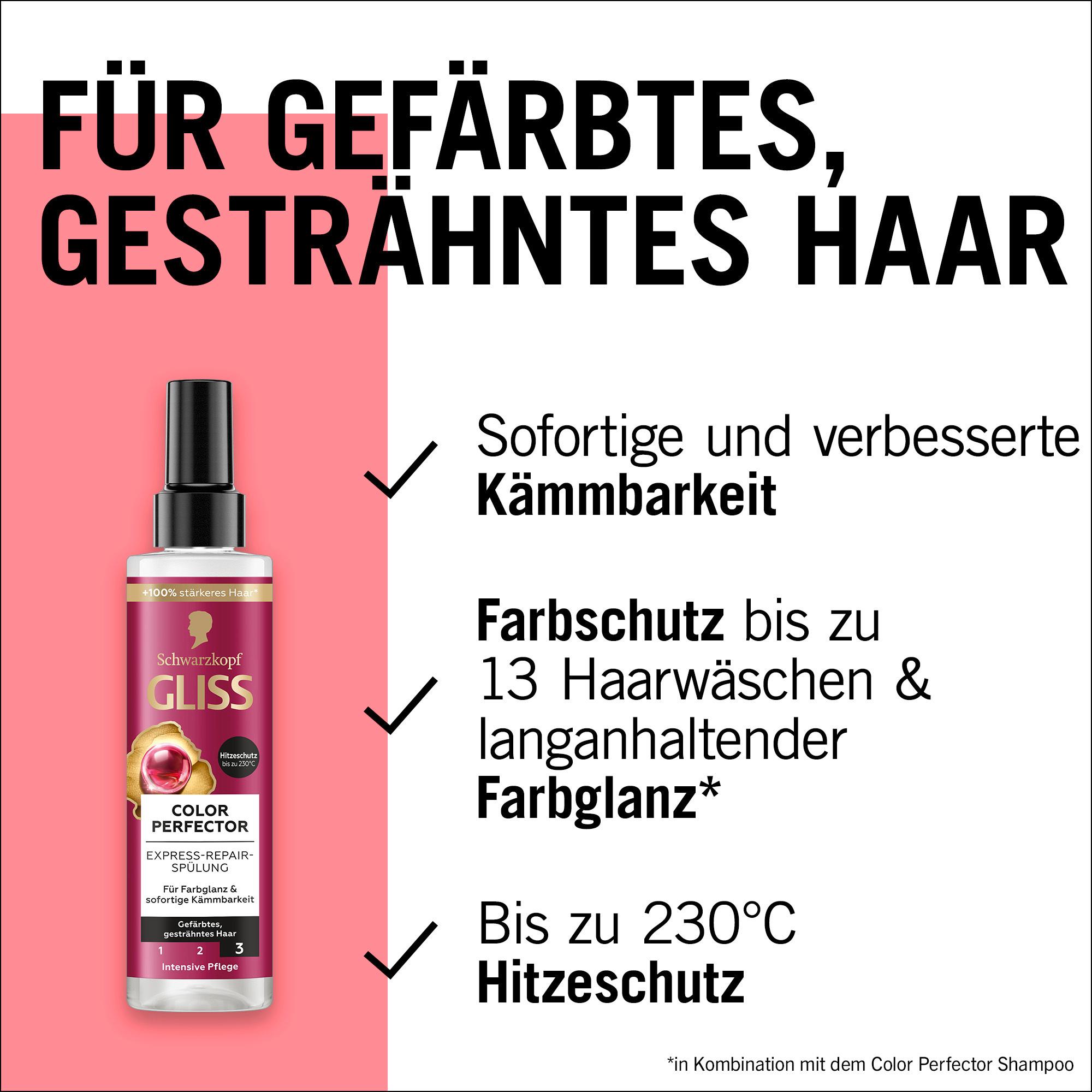 Produktbild GLISS Express-Repair-Spülung Colour Perfector 200 ml 8 von 9