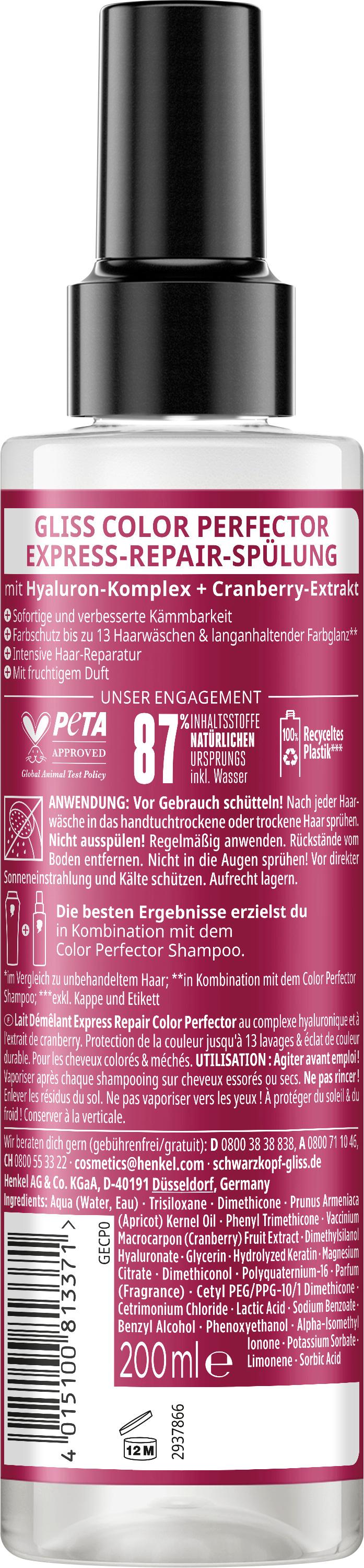 Produktbild GLISS Express-Repair-Spülung Colour Perfector 200 ml 2 von 9
