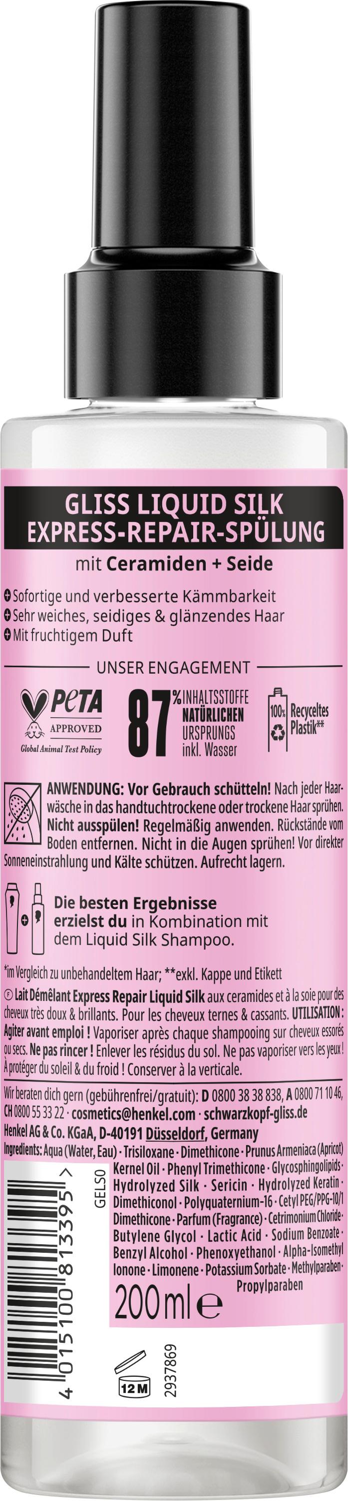 Produktbild GLISS Express-Repair-Spülung Liquid Silk 200 ml 2 von 10