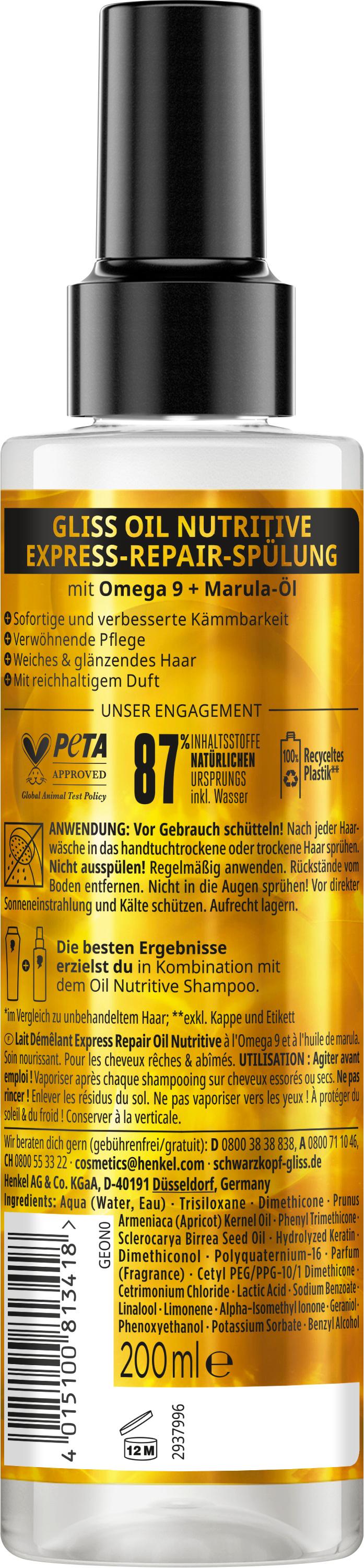 Produktbild GLISS Express-Repair-Spülung Oil Nutritive 200 ml 2 von 10