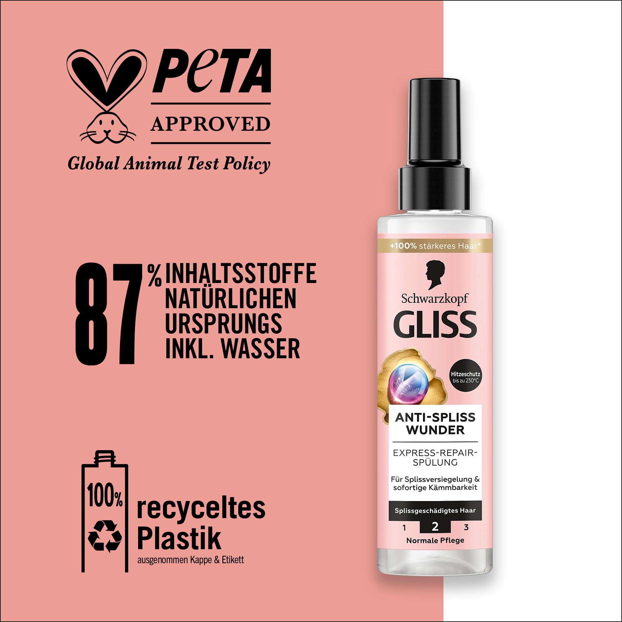 Produktbild GLISS Express-Repair-Spülung Anti-Spliss Wunder 200 ml 6 von 9