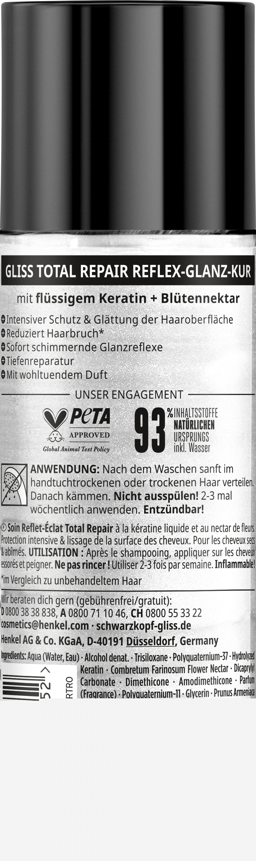 Produktbild Schwarzkopf Gliss Kur Reflex-Glanz-Kur Total Repair 2 von 10