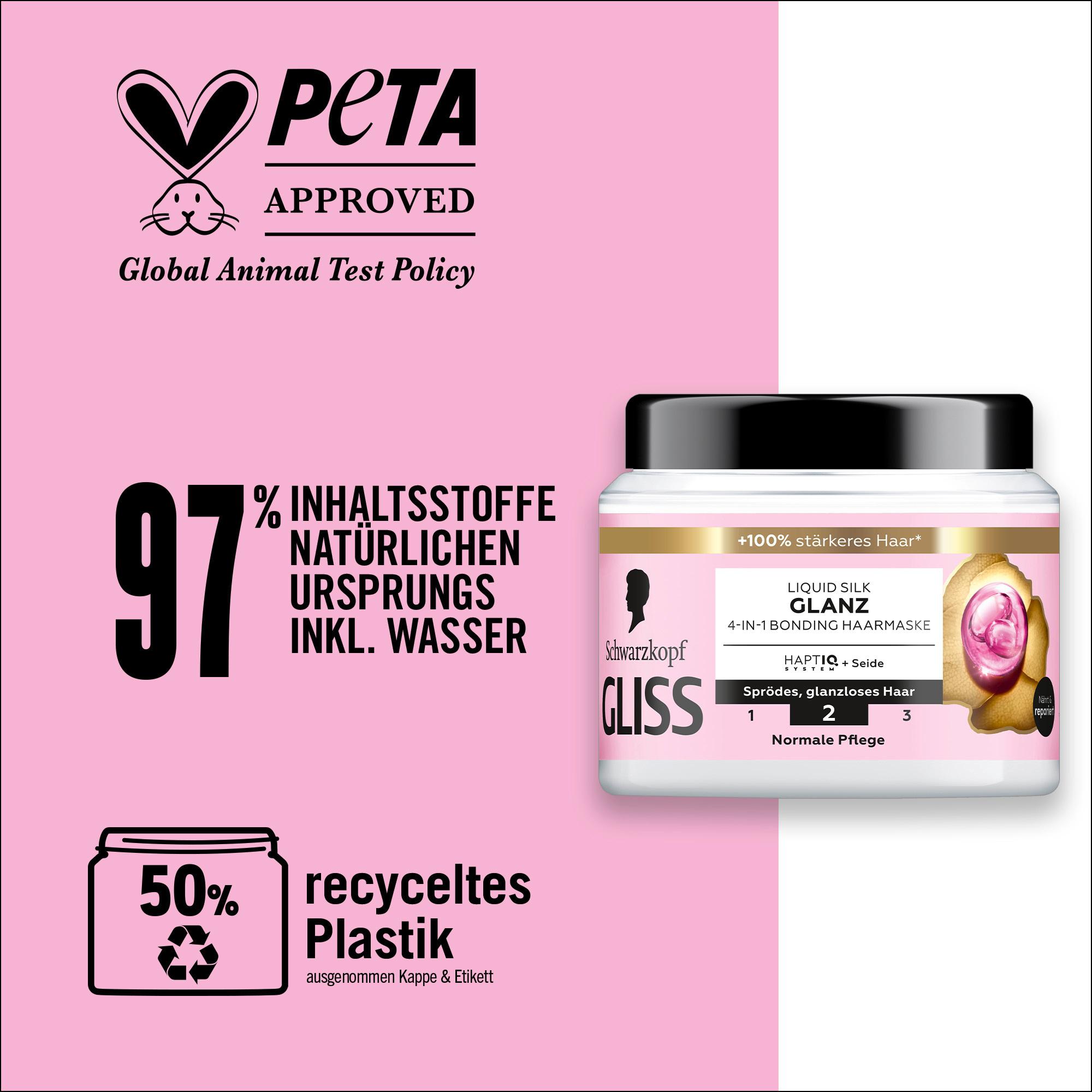 Produktbild GLISS Liquid Silk Glanz 4-in-1 Bonding Haarmaske 8 von 11