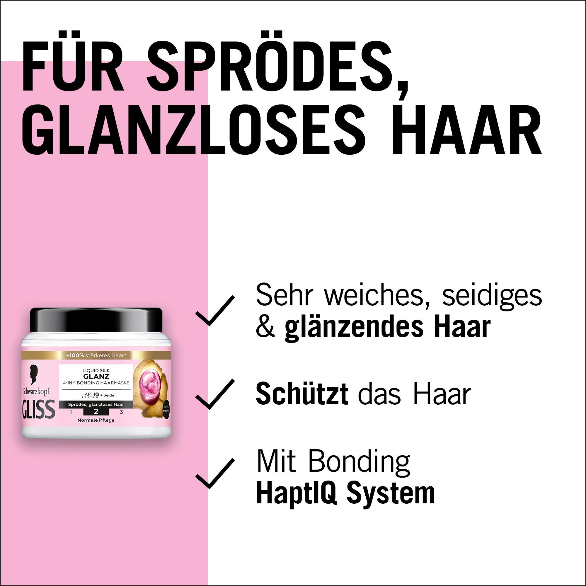 Produktbild GLISS Liquid Silk Glanz 4-in-1 Bonding Haarmaske 10 von 11