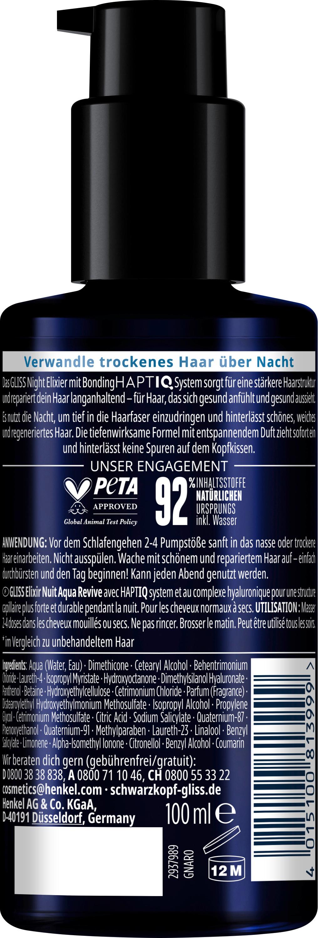 Produktbild GLISS Night Elixier Aqua Revive 100 ml 2 von 11